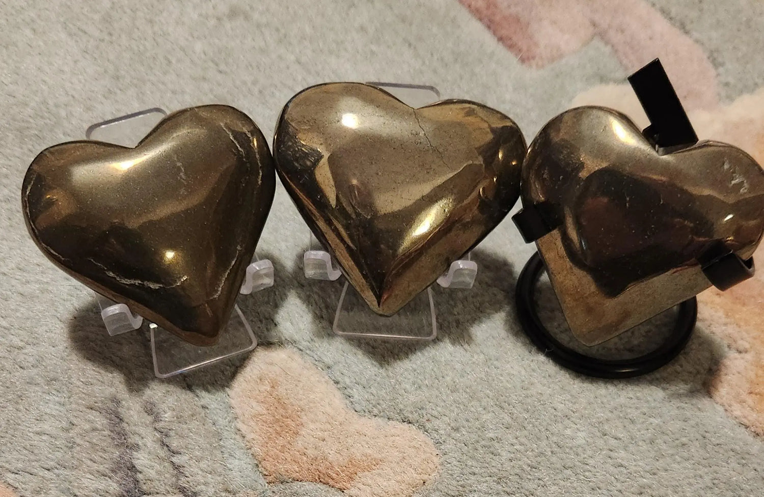 Pyrite Hearts, Beautiful Fools Gold, Carved Hearts, 2.5" wide and 5.5-6.6OZ, Protection Stone,Iron Sulfide Mineral with a Metallic Luster Etsy
