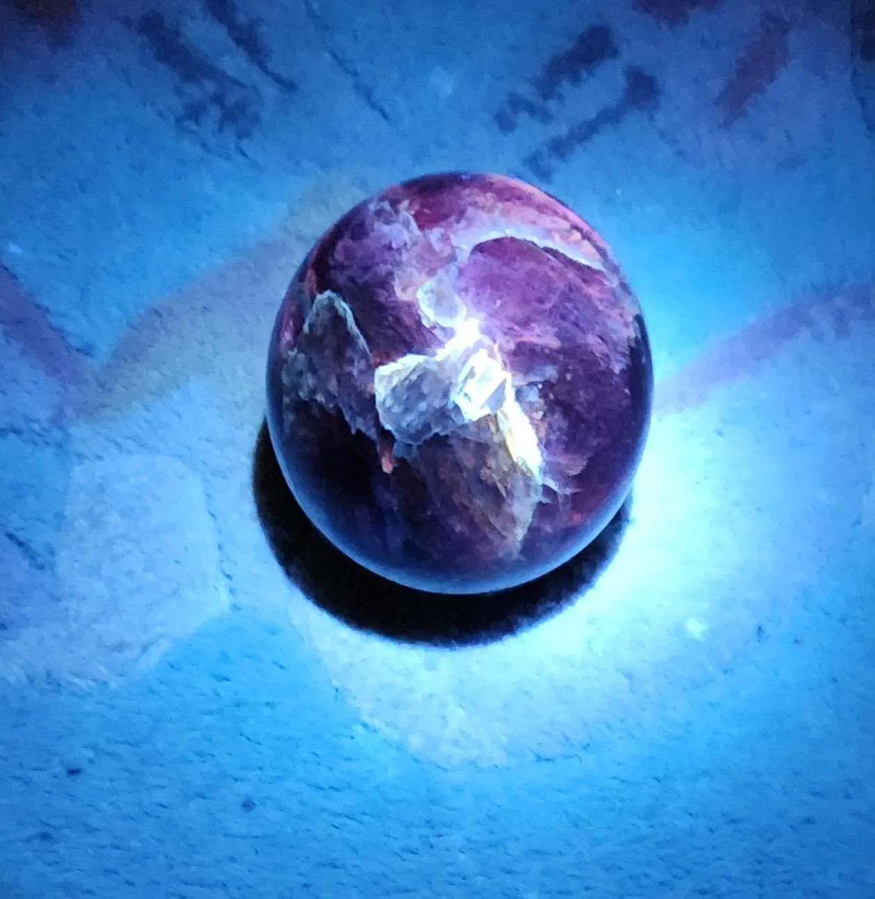 Rare Purple Lithium Mica Sphere 2.40" with Wooden Stand | Healing Gemstone, Crystal Ball, Calming Stone, Unique Collectible Gift Etsy