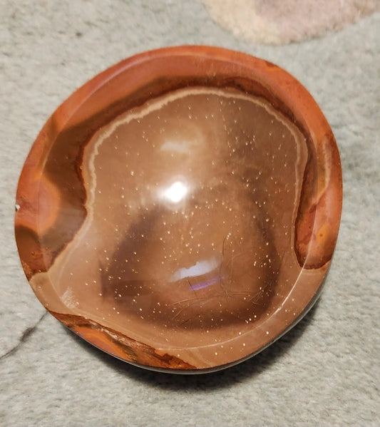 Desert Polychrome Jasper Trinket Bowl - Carved Crystal Decor, Earth Tones, Southwestern Madagascar Jasper Gift for Home & Collectors Etsy