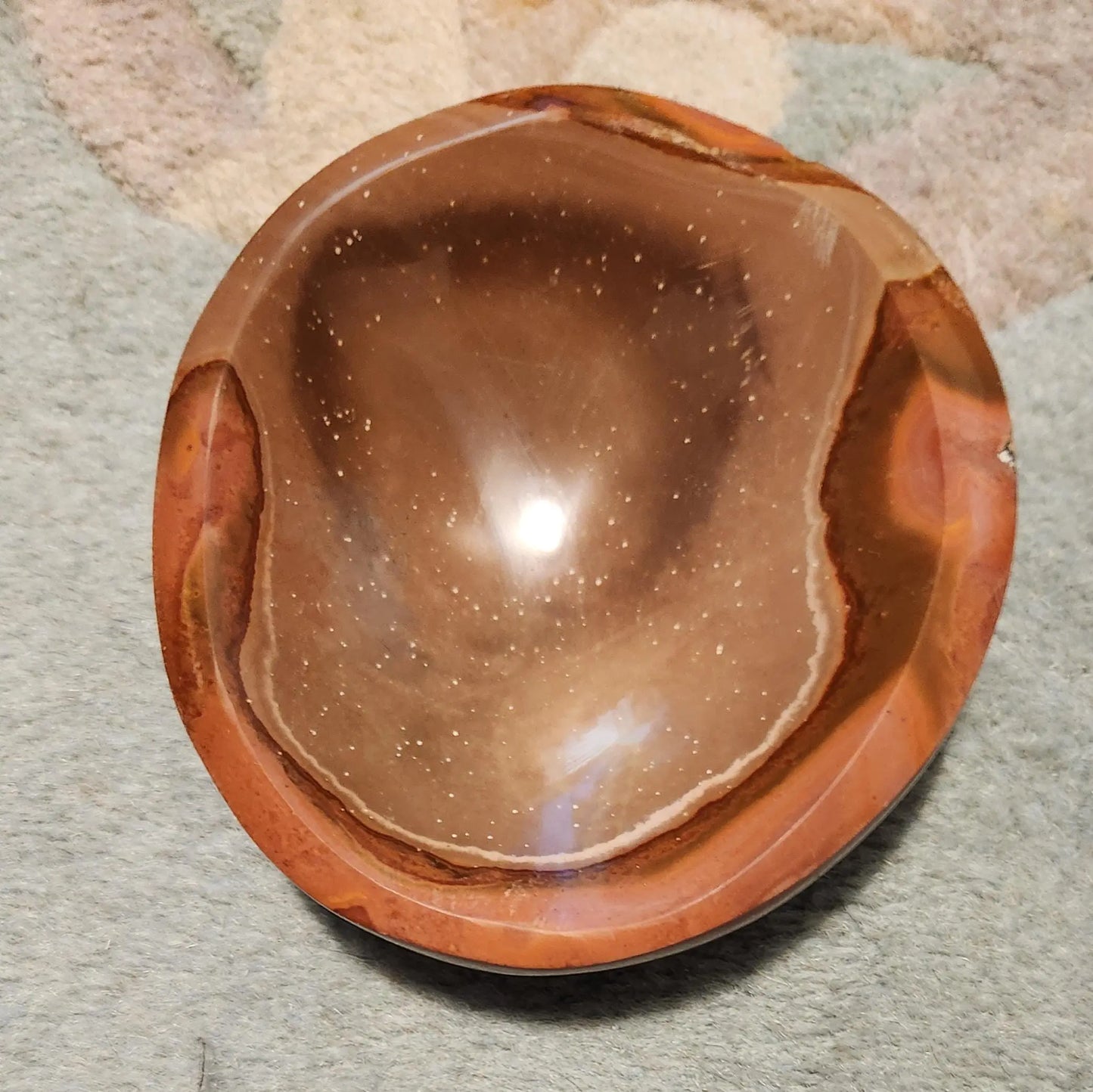 Desert Polychrome Jasper Trinket Bowl - Carved Crystal Decor, Earth Tones, Southwestern Madagascar Jasper Gift for Home & Collectors Etsy