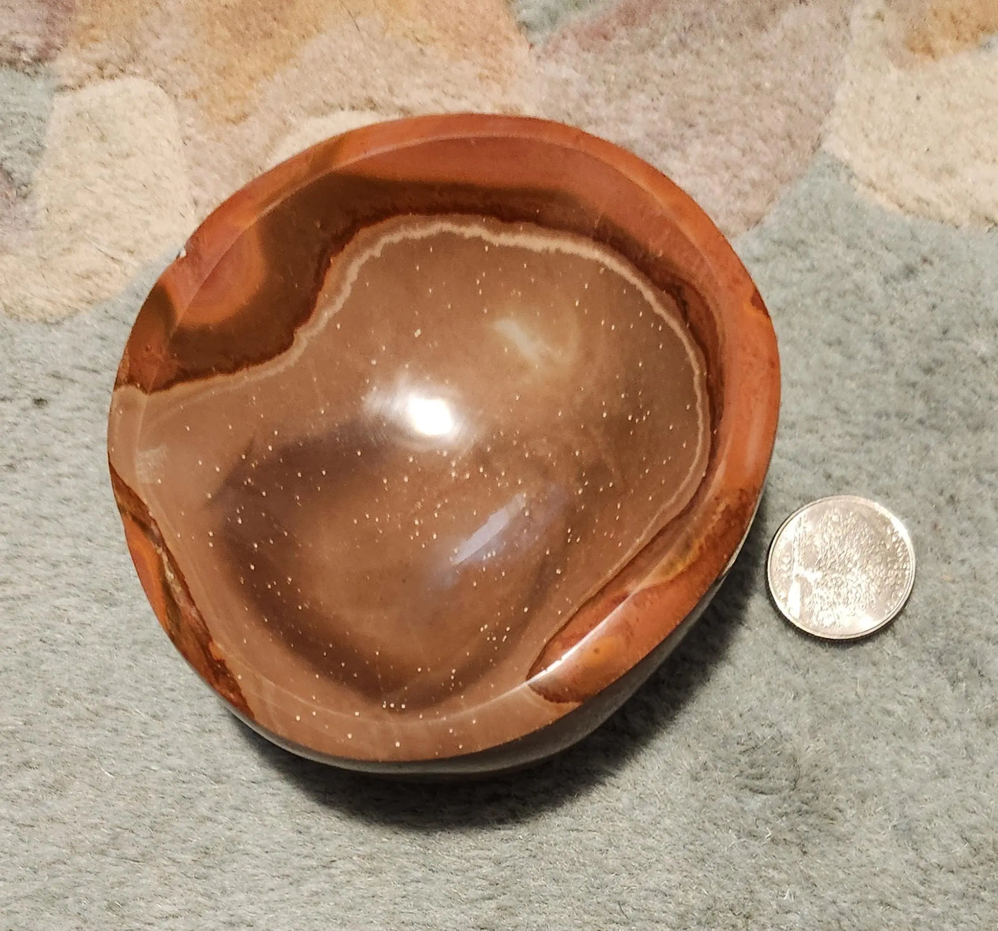 Desert Polychrome Jasper Trinket Bowl - Carved Crystal Decor, Earth Tones, Southwestern Madagascar Jasper Gift for Home & Collectors Etsy