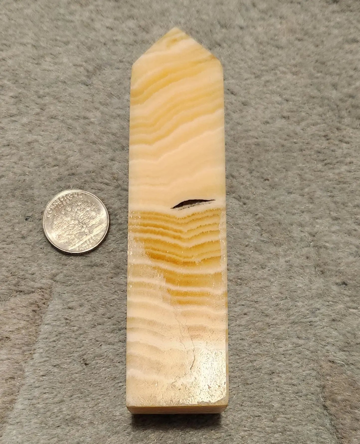 Yellow Banded Calcite Tower,Banded Yellow Calcite Wand,Banded Calcite, Yellow Crystal, Crystal Tower, Calcite,Yellow Calcite, Band, Reiki Etsy
