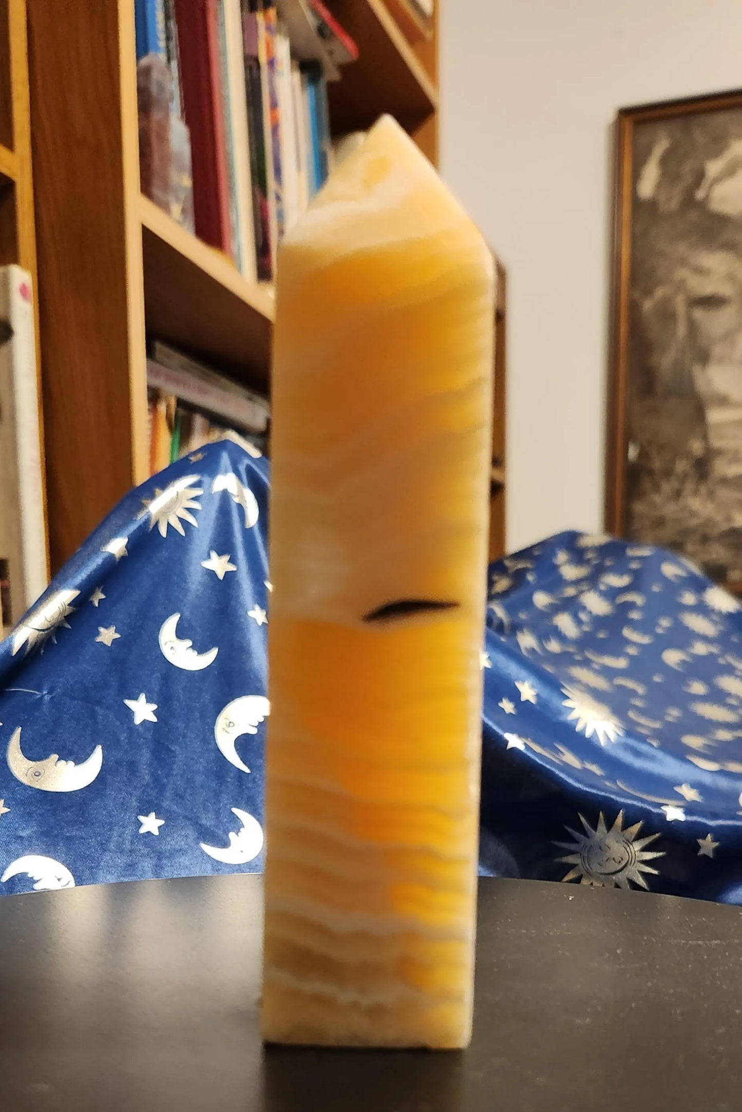 Yellow Banded Calcite Tower,Banded Yellow Calcite Wand,Banded Calcite, Yellow Crystal, Crystal Tower, Calcite,Yellow Calcite, Band, Reiki Etsy