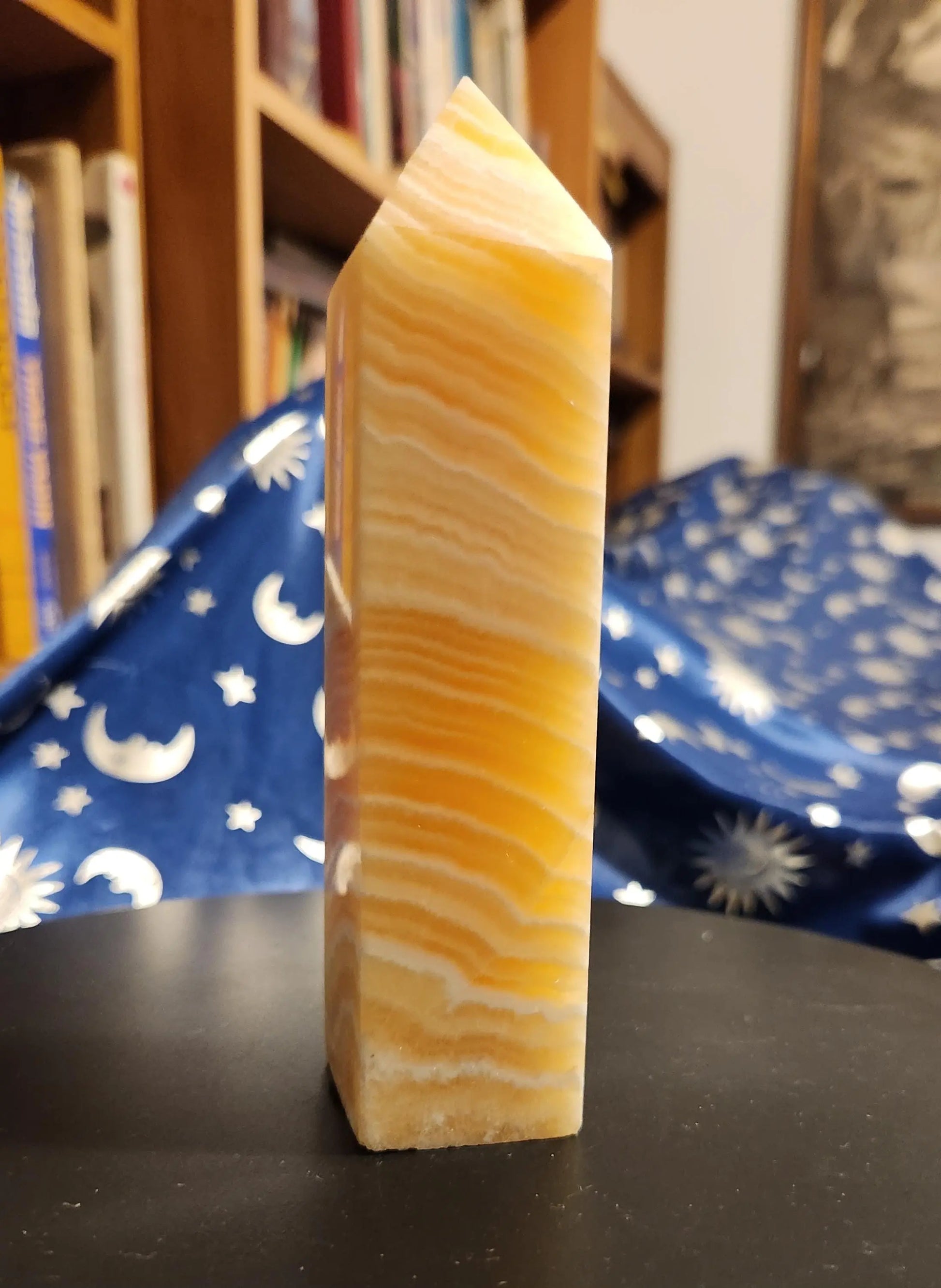 Yellow Banded Calcite Tower,Banded Yellow Calcite Wand,Banded Calcite, Yellow Crystal, Crystal Tower, Calcite,Yellow Calcite, Band, Reiki Etsy