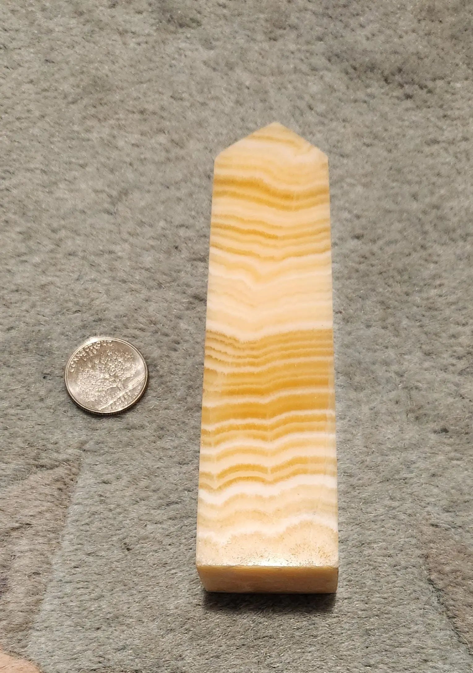 Yellow Banded Calcite Tower,Banded Yellow Calcite Wand,Banded Calcite, Yellow Crystal, Crystal Tower, Calcite,Yellow Calcite, Band, Reiki Etsy