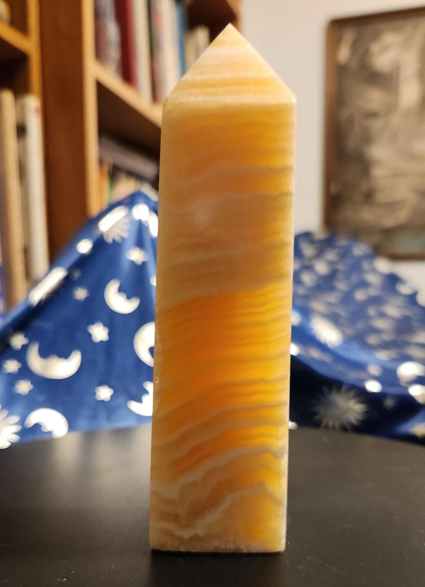 Yellow Banded Calcite Tower,Banded Yellow Calcite Wand,Banded Calcite, Yellow Crystal, Crystal Tower, Calcite,Yellow Calcite, Band, Reiki Etsy