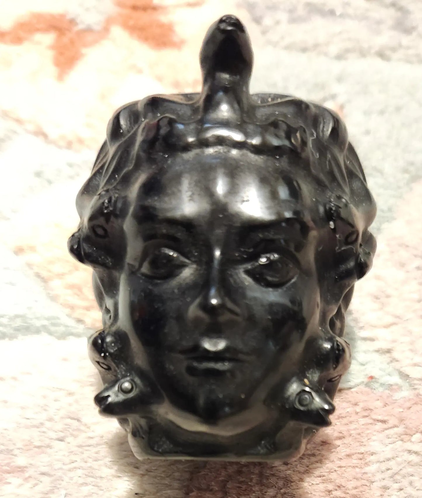 Green Jadeite Medusa Head Etsy
