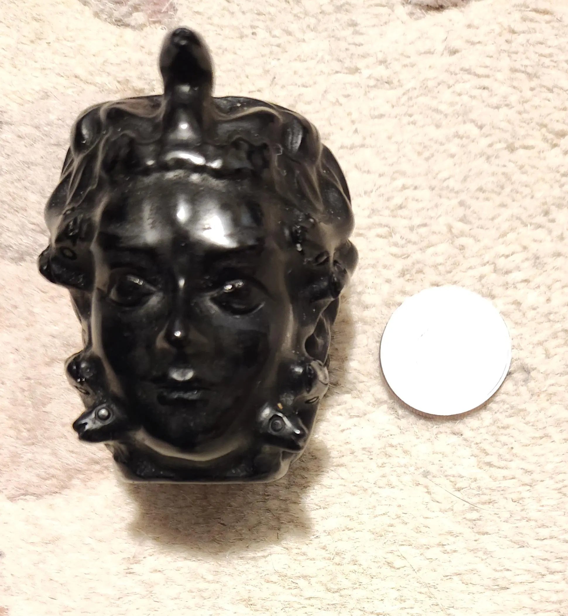 Green Jadeite Medusa Head Etsy