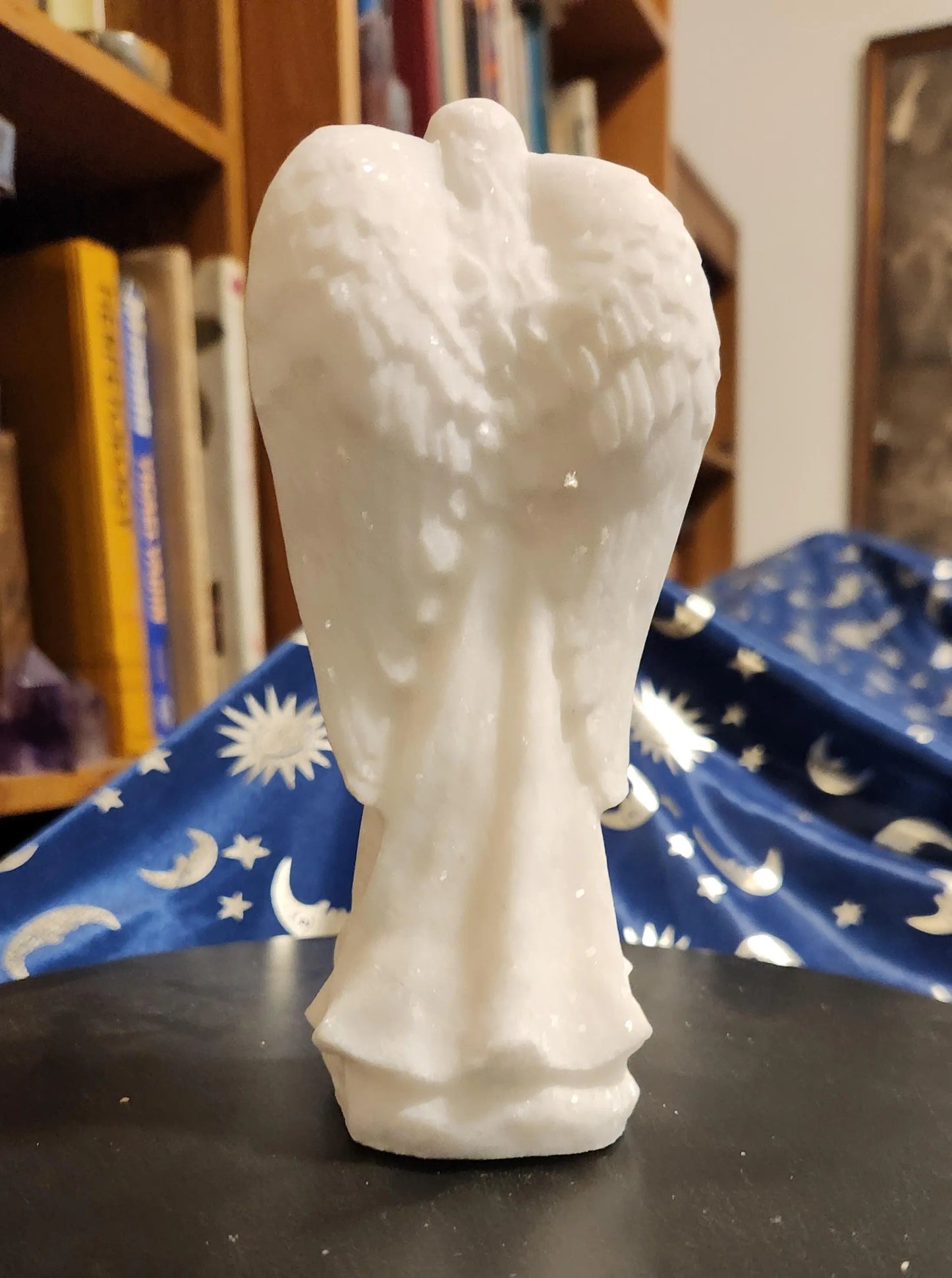 Glittering Snow White Angel, Carved White Jade, Carved Angel, Sense of Tranquility, Purity and Serenity,  Home Décor, Deeply Spiritual Etsy