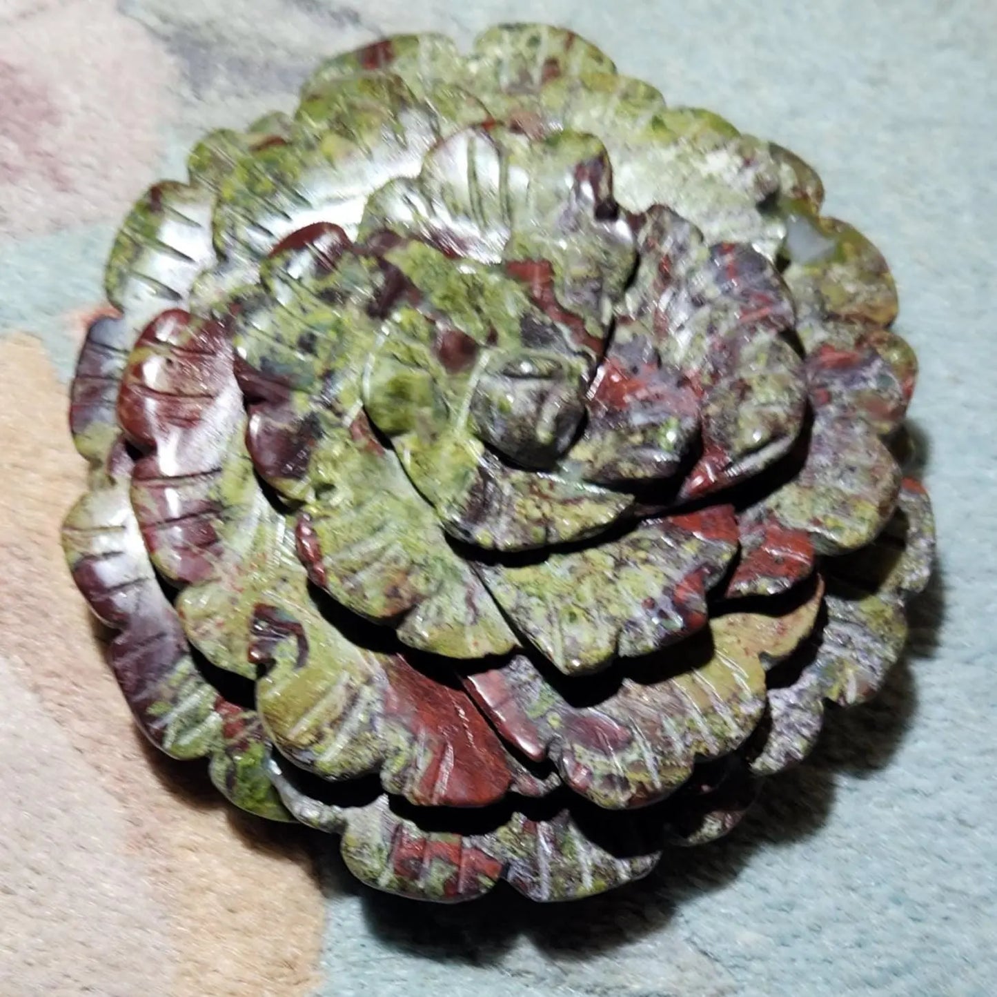 Peonies Crystal Carved Flowers, Heavy Paper Weight Decorative Pieces,  Fluorite, Mookaite, African Blood, Bloodstone, Howlite, Lepidolite Etsy