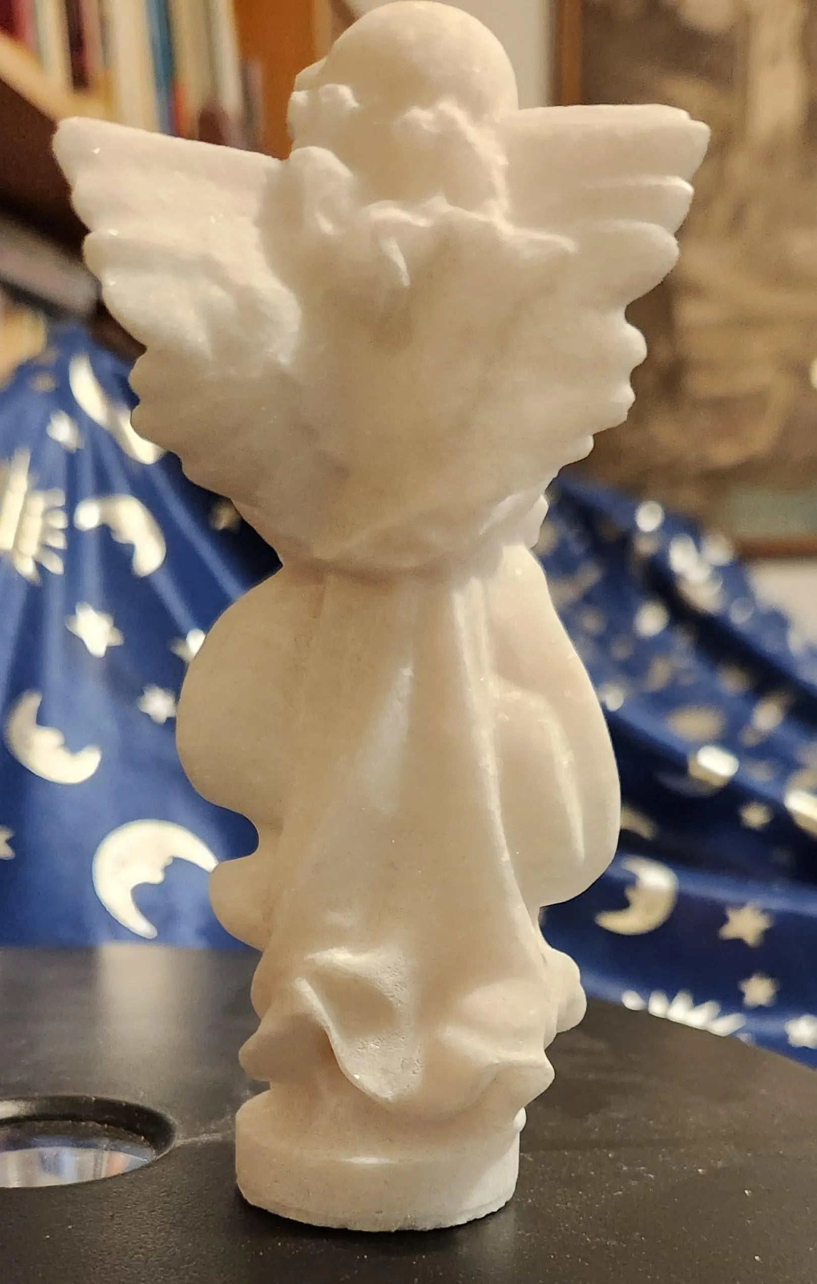 White Jade Carved Baby Angel with Wings. Glittering Snowflake Ice Jade, Purity, Serenity, and Peaceful Relationships Etsy