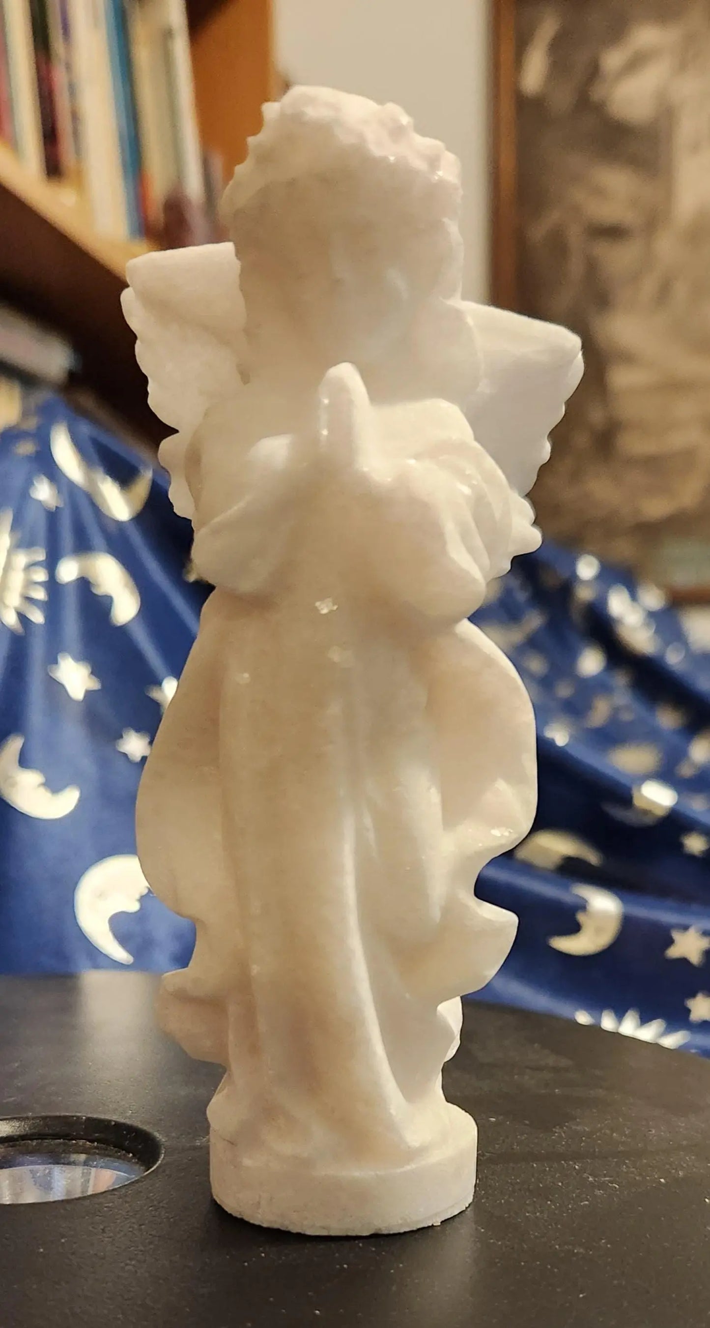 White Jade Carved Baby Angel with Wings. Glittering Snowflake Ice Jade, Purity, Serenity, and Peaceful Relationships Etsy