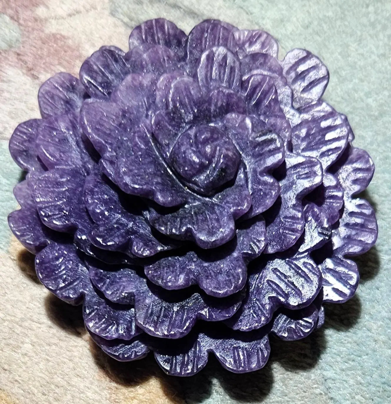 Peonies Crystal Carved Flowers, Heavy Paper Weight Decorative Pieces,  Fluorite, Mookaite, African Blood, Bloodstone, Howlite, Lepidolite Etsy