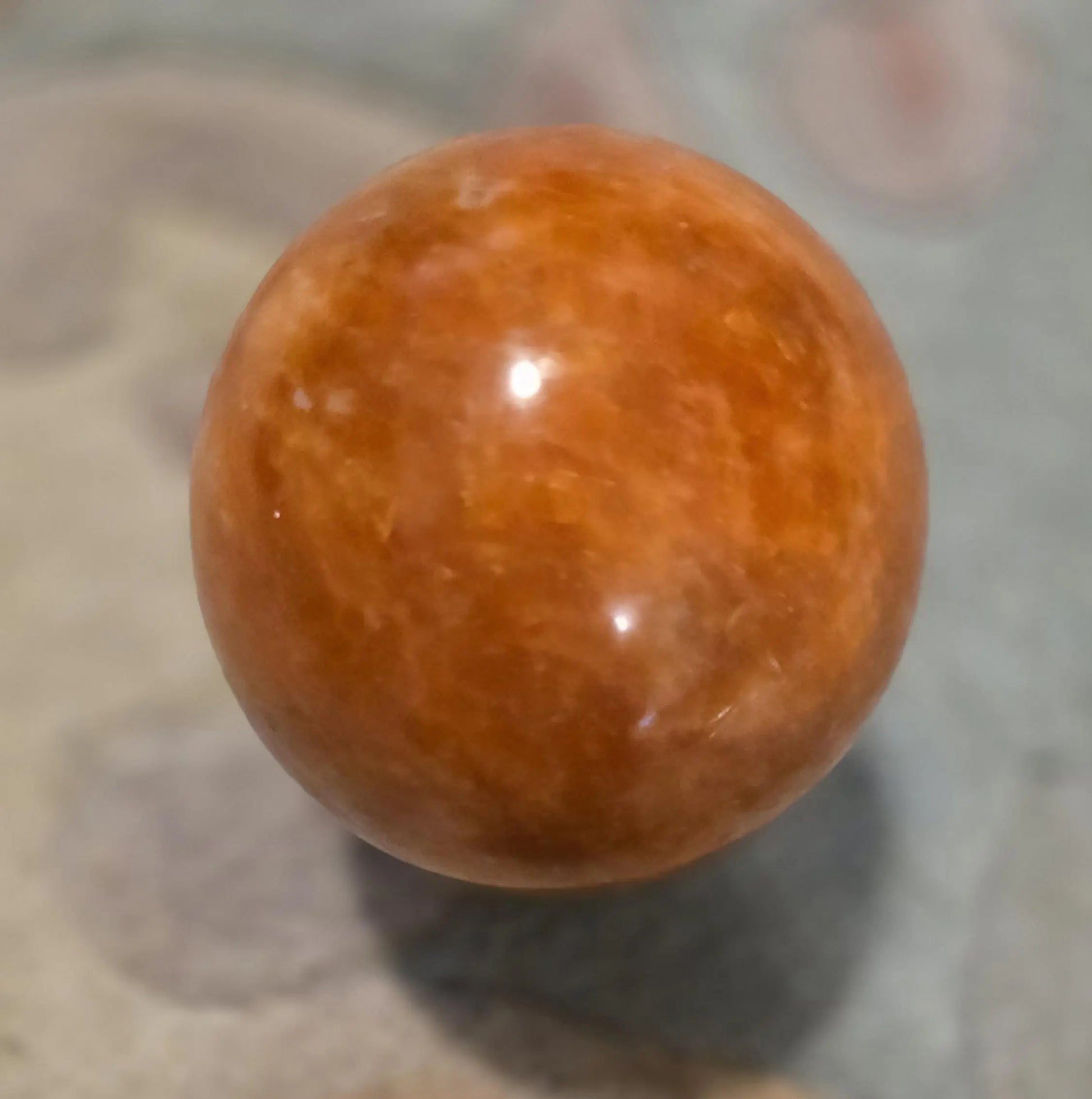 Shimmering Sunstone Sphere with Hematite & Goethite (2.75" Diameter) Etsy