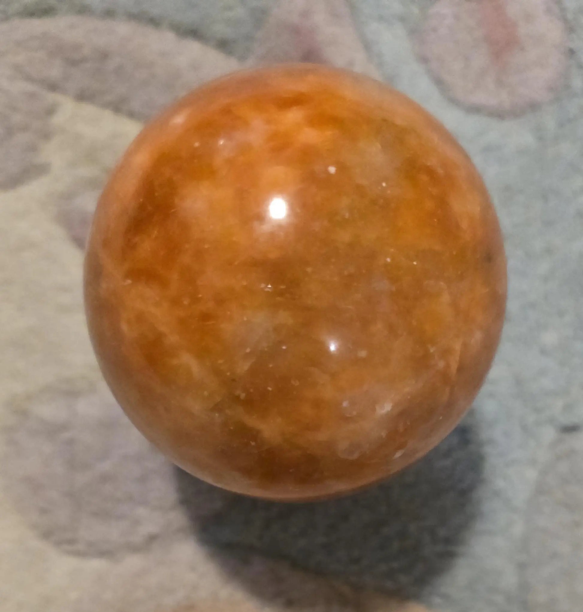 Shimmering Sunstone Sphere with Hematite & Goethite (2.75" Diameter) Etsy