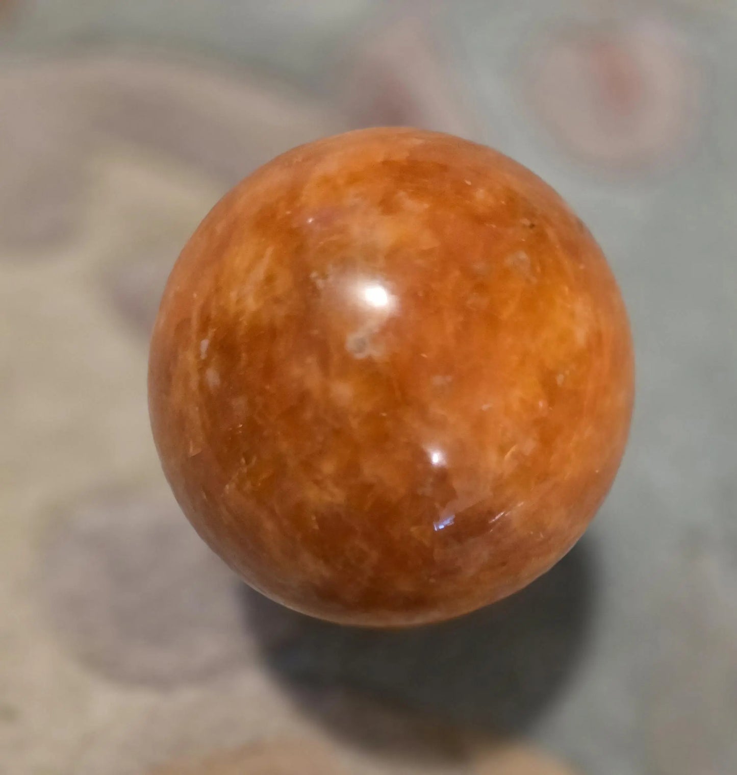 Shimmering Sunstone Sphere with Hematite & Goethite (2.75" Diameter) Etsy