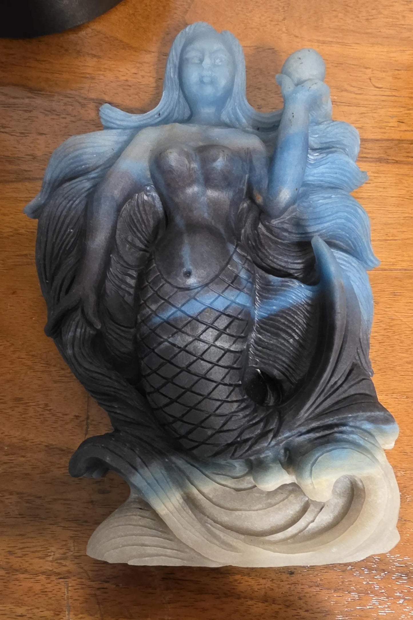 Trolleite Carved Mermaid Statue, Mediation, Third Eye Chakra , Amplification crystal Etsy