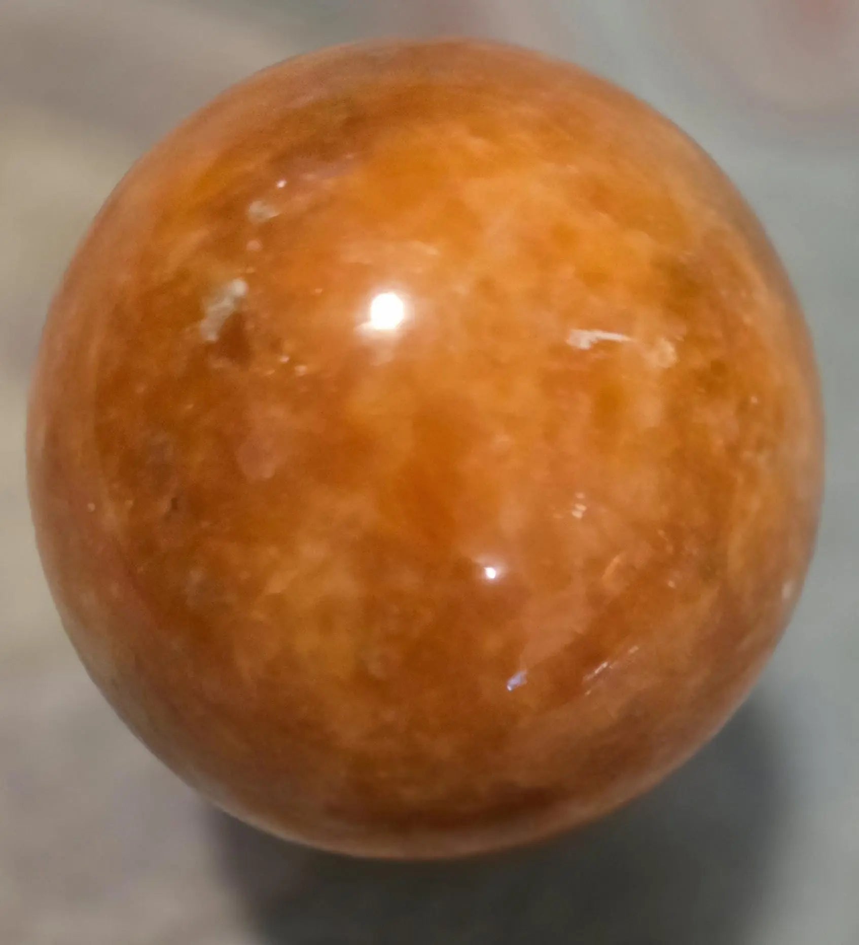 Shimmering Sunstone Sphere with Hematite & Goethite (2.75" Diameter) Etsy