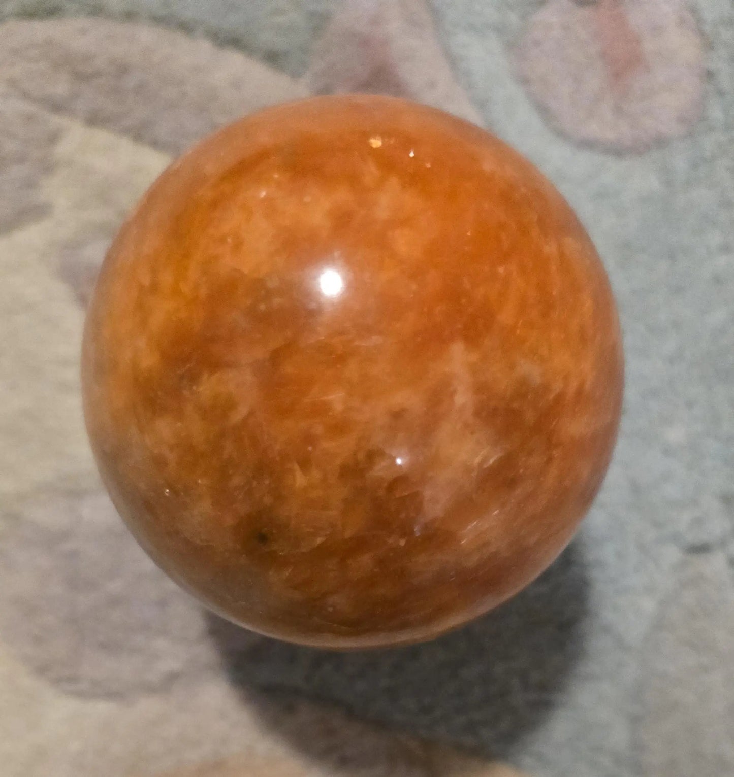 Shimmering Sunstone Sphere with Hematite & Goethite (2.75" Diameter) Etsy