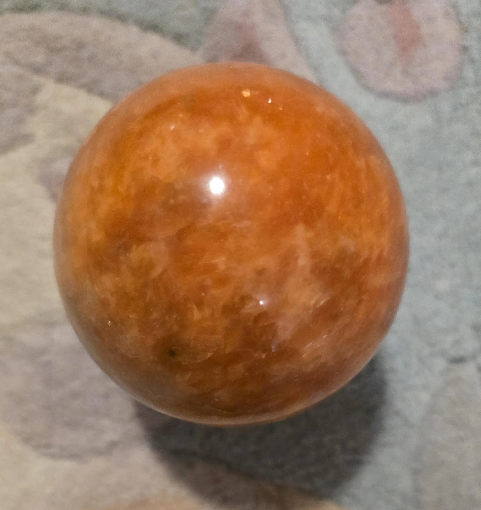 Shimmering Sunstone Sphere with Hematite & Goethite (2.75" Diameter) Etsy