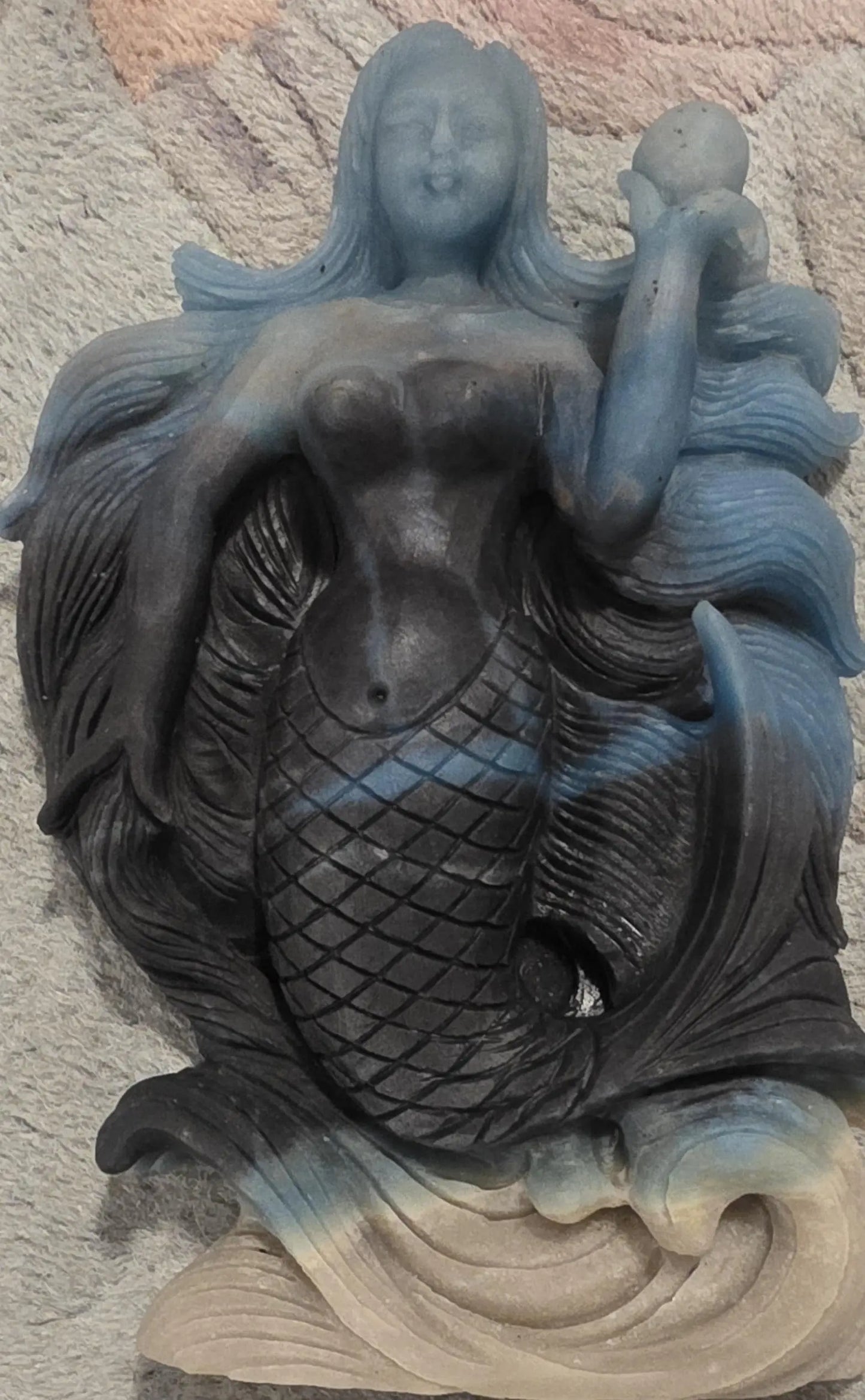 Trolleite Carved Mermaid Statue, Mediation, Third Eye Chakra , Amplification crystal Etsy