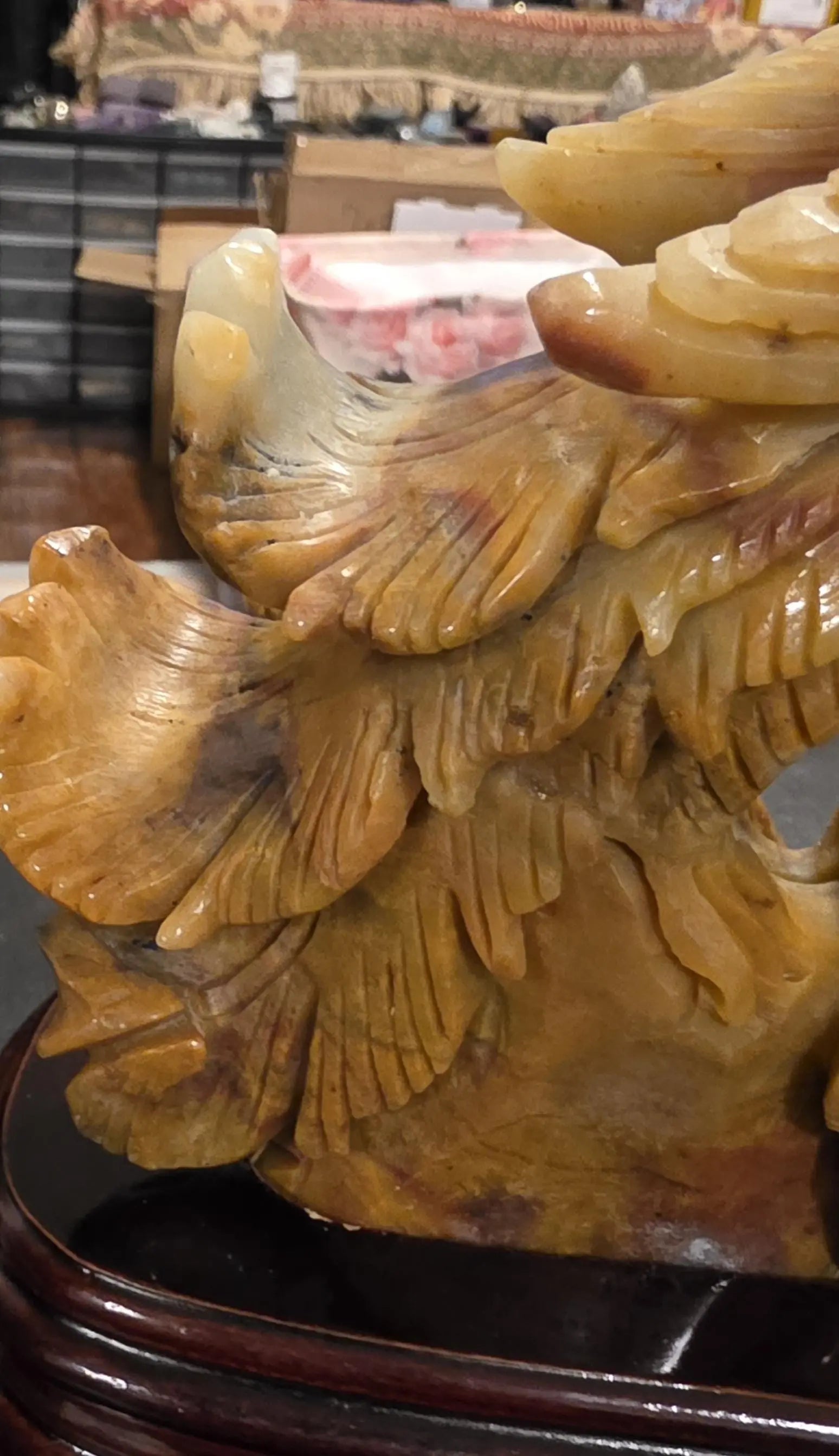 Stone Phoenix Carved Statue, Caribbean Calcite, Rebirth, Renew,Mythical Creature Etsy