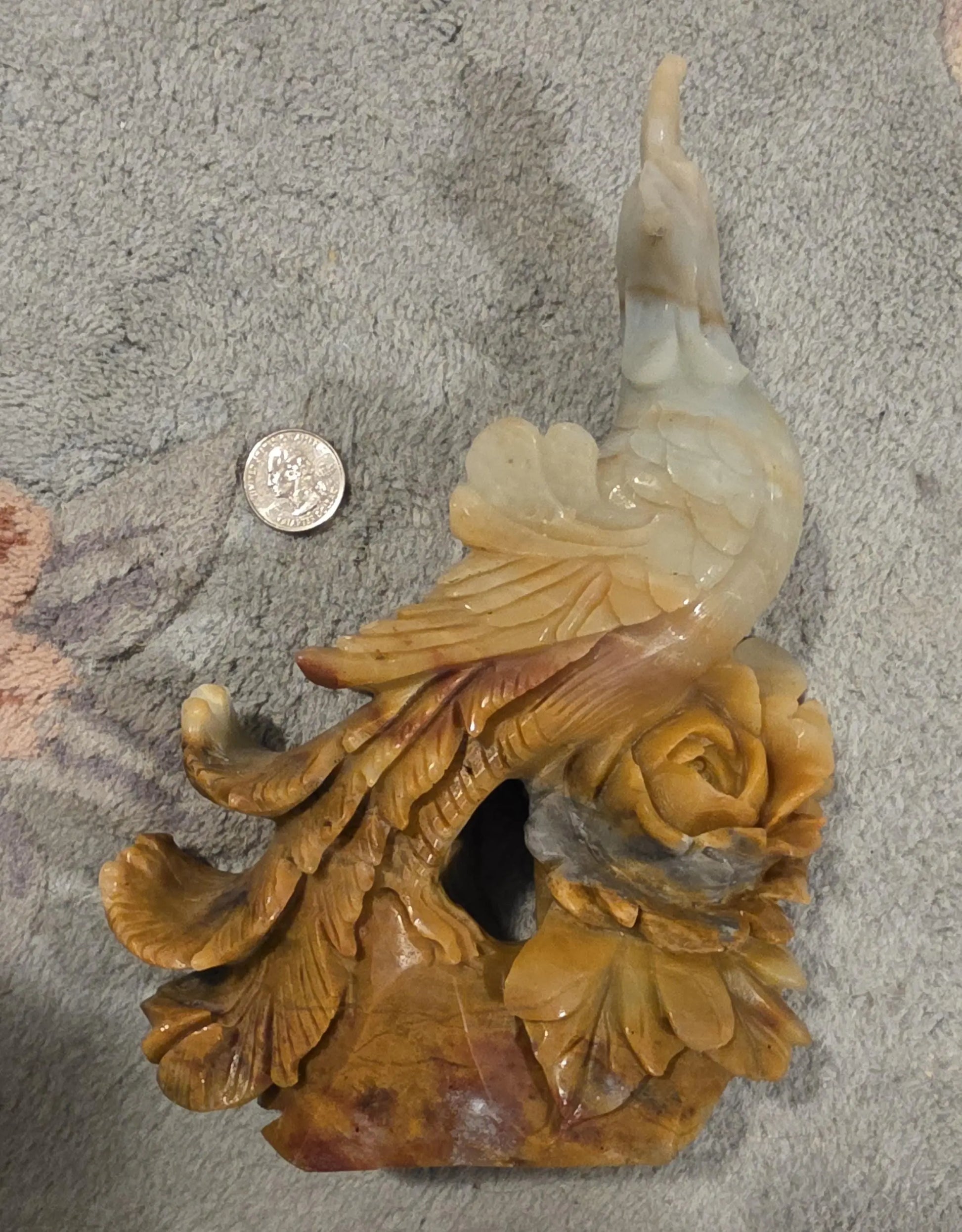 Stone Phoenix Carved Statue, Caribbean Calcite, Rebirth, Renew,Mythical Creature Etsy