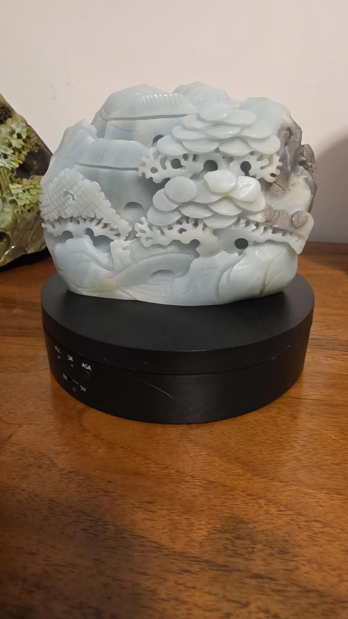Blue Quartzite Oriental Art Piece, Metaphysical, Inner Harmony, Calm, Clarity, Third Eye Chakra Etsy