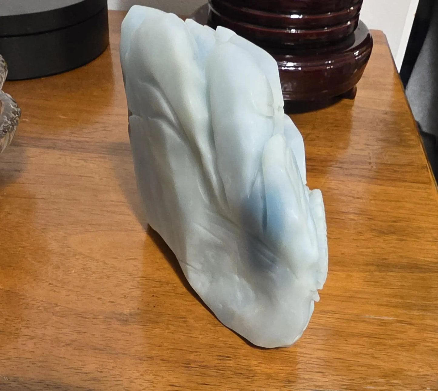 Blue Quartzite Oriental Art Piece, Metaphysical, Inner Harmony, Calm, Clarity, Third Eye Chakra Etsy