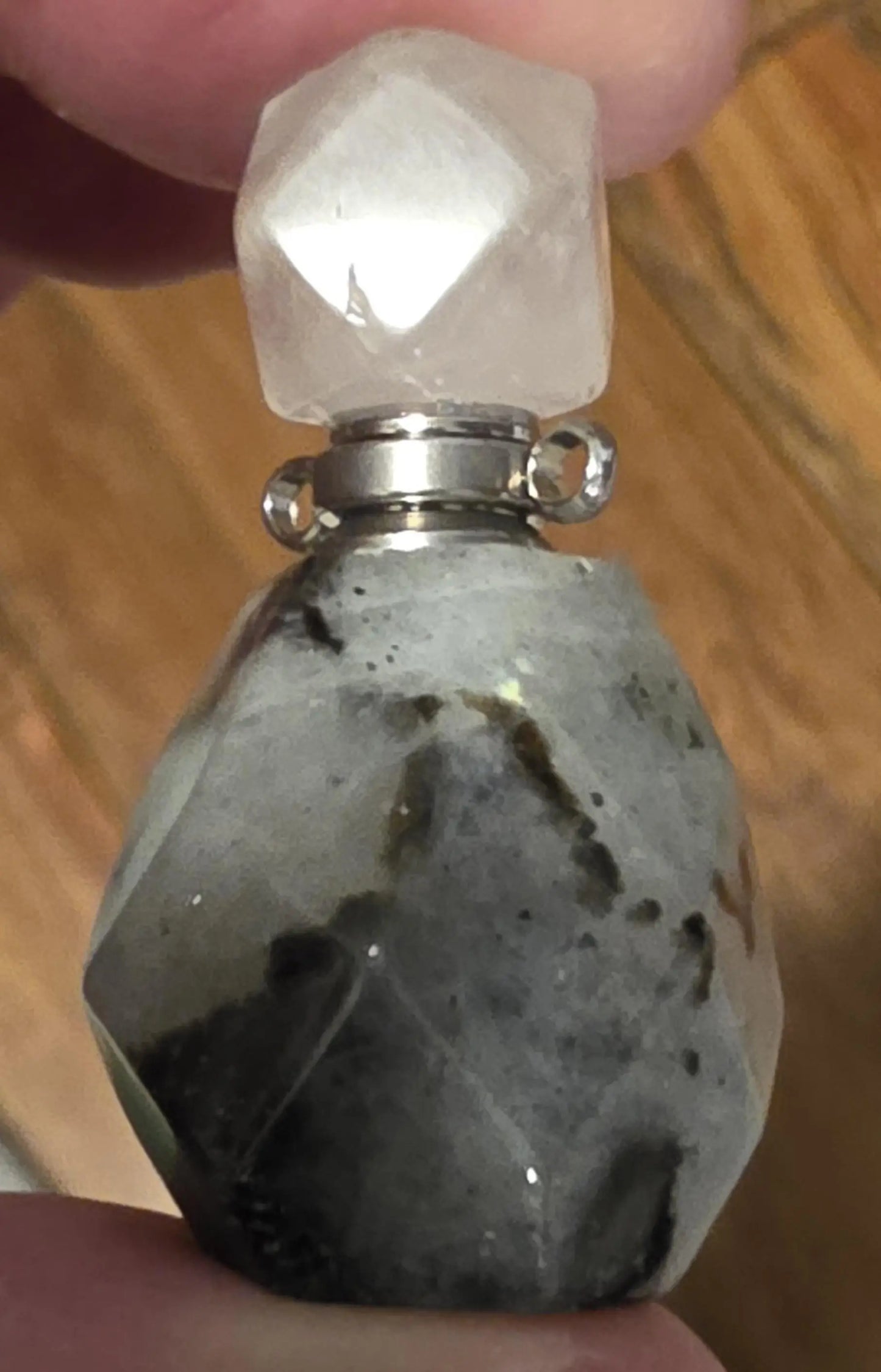 Semi-Precious Stone, Perfume Oil Bottles, Carved Crystal  Bottles, Tiny Crystal Container Etsy