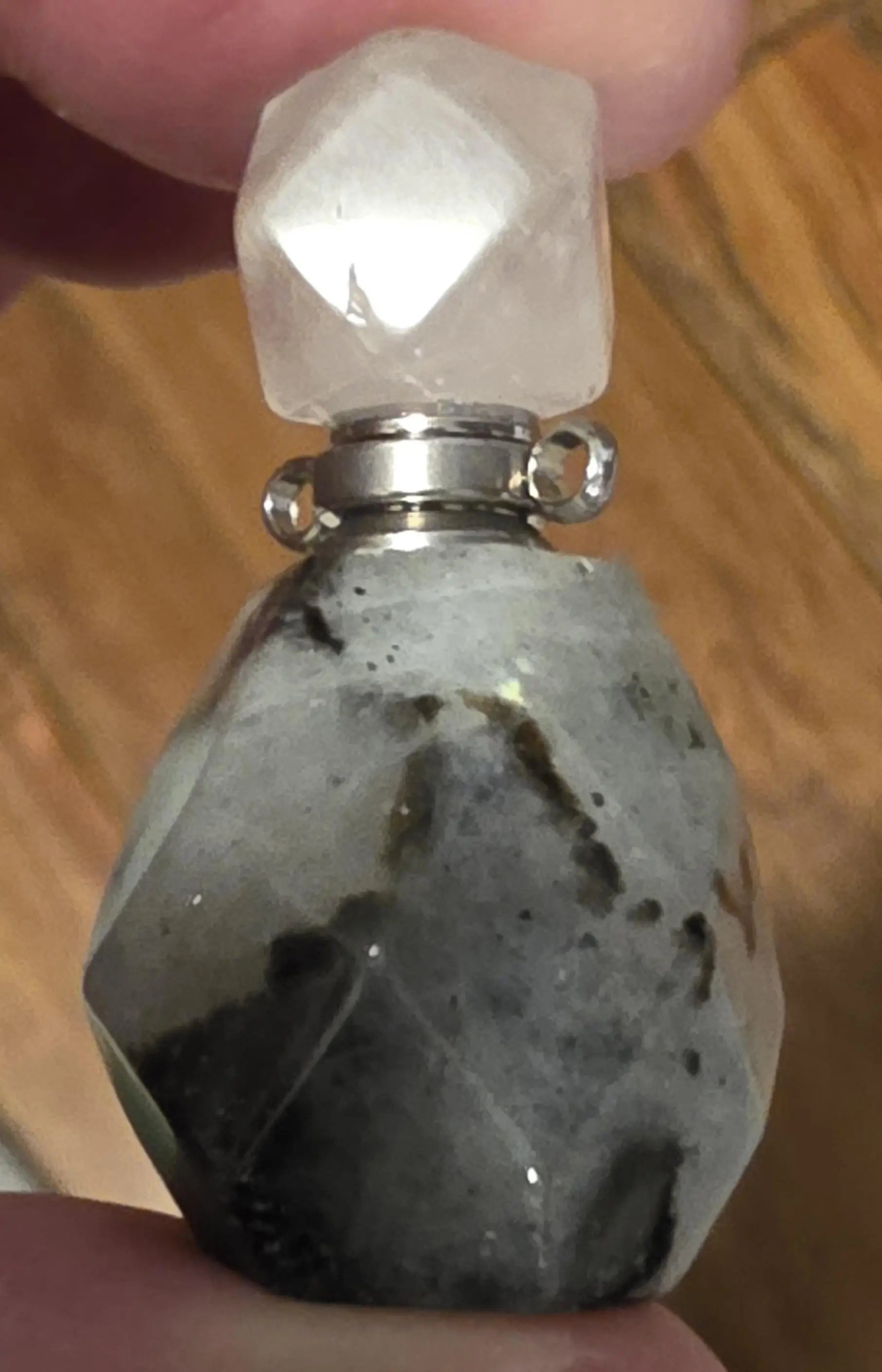 Semi-Precious Stone, Perfume Oil Bottles, Carved Crystal  Bottles, Tiny Crystal Container Etsy