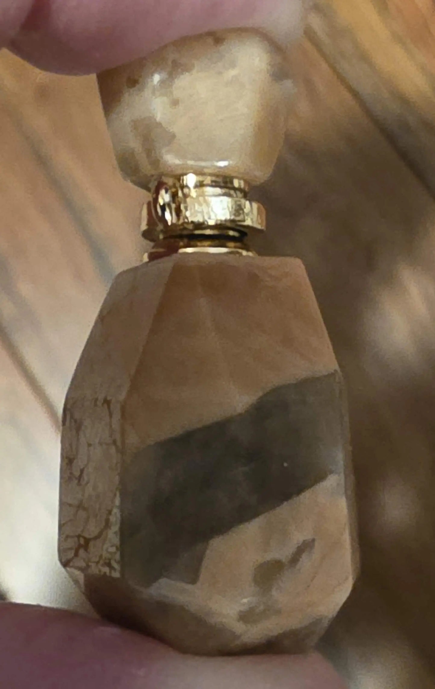 Semi-Precious Stone, Perfume Oil Bottles, Carved Crystal  Bottles, Tiny Crystal Container Etsy