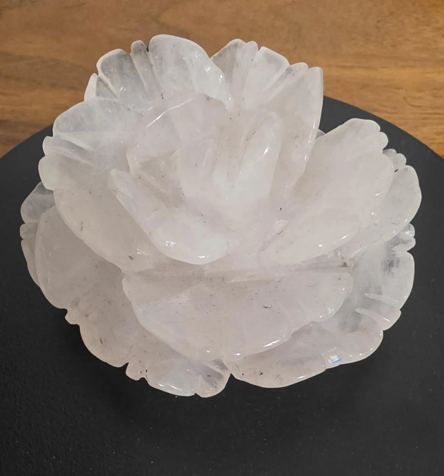 3 Inch Carved Rose Quartz Flower,  Rose Stone Carving, Home Décor, Floral Paperweight Etsy