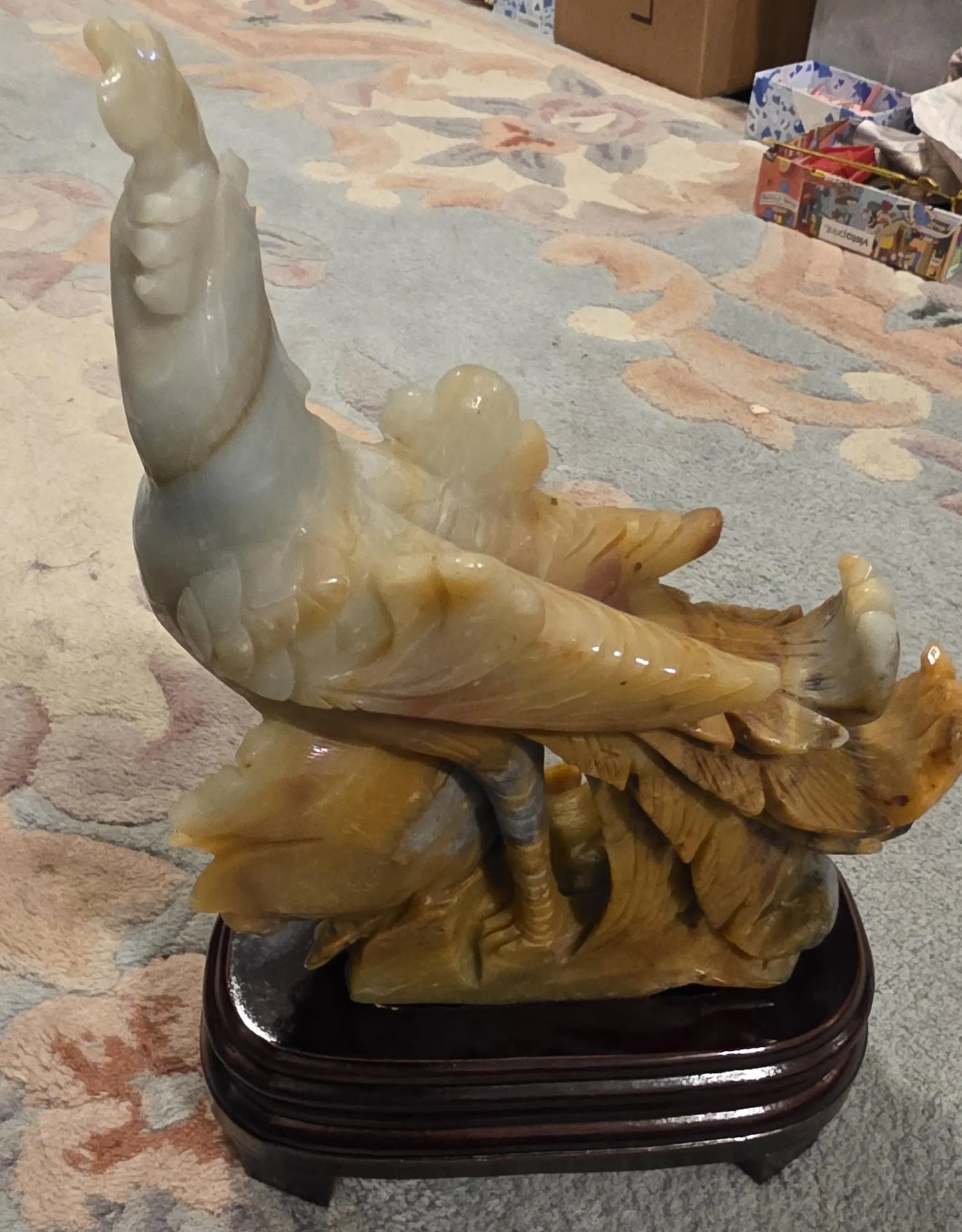 Stone Phoenix Carved Statue, Caribbean Calcite, Rebirth, Renew,Mythical Creature Etsy