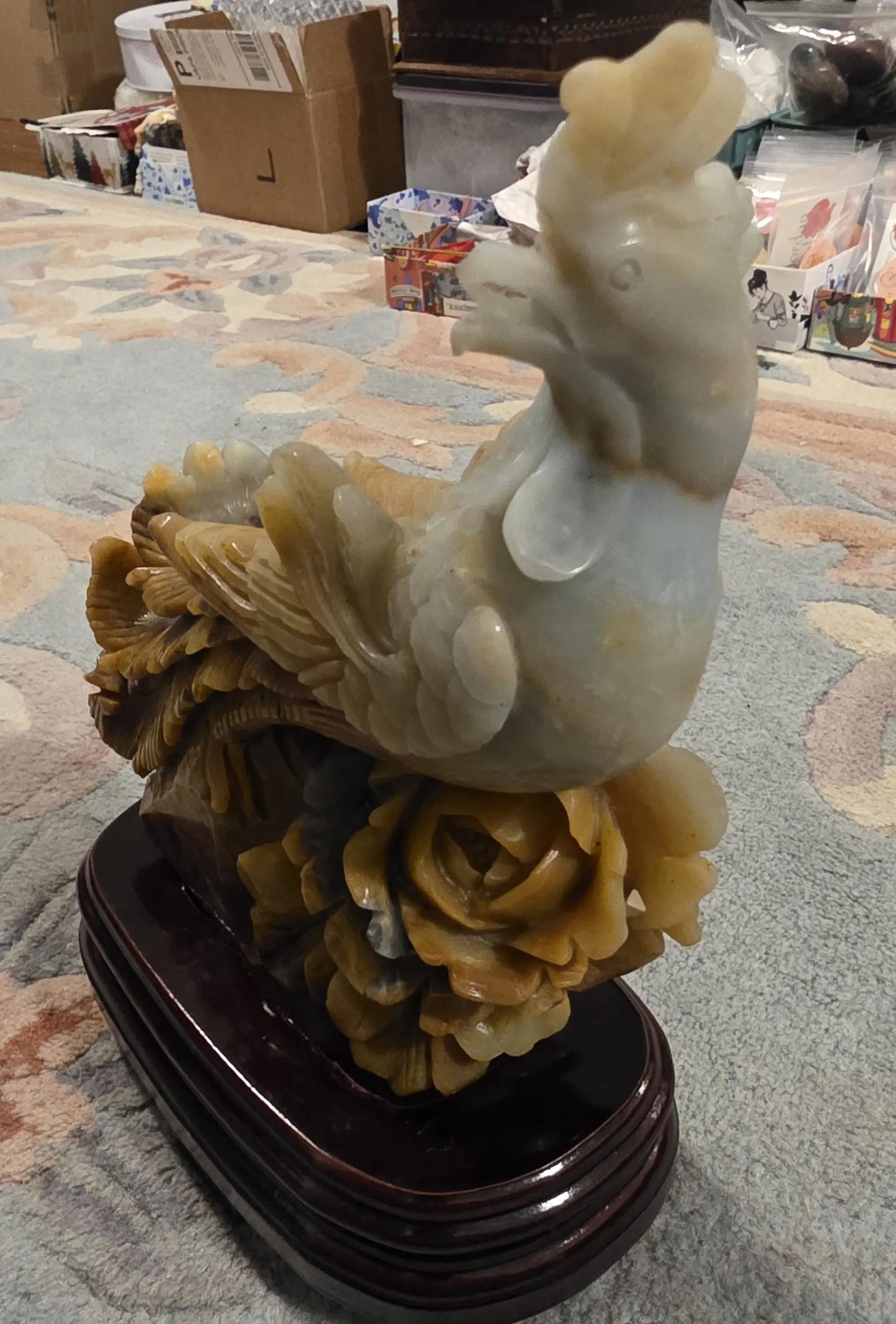 Stone Phoenix Carved Statue, Caribbean Calcite, Rebirth, Renew,Mythical Creature Etsy