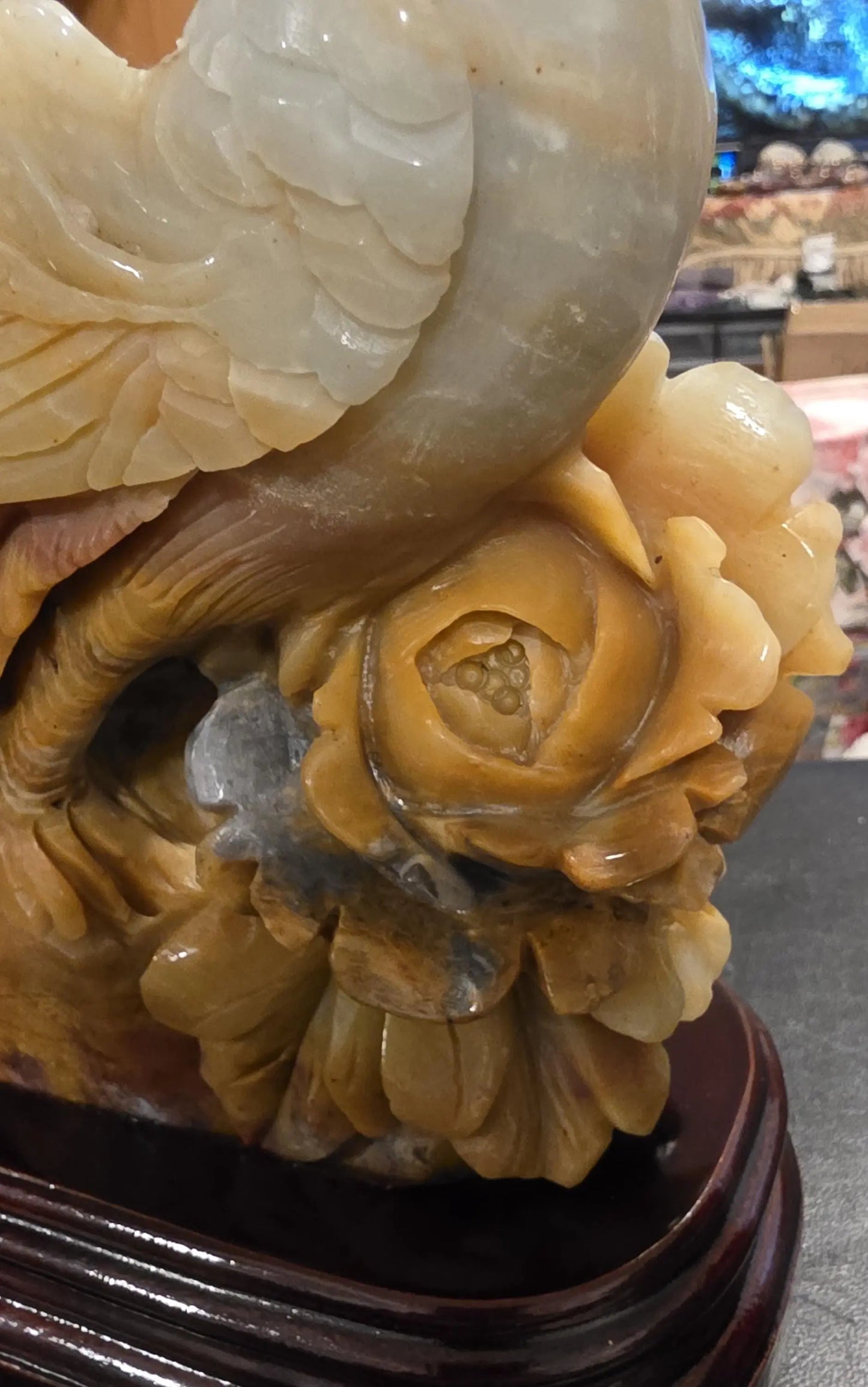 Stone Phoenix Carved Statue, Caribbean Calcite, Rebirth, Renew,Mythical Creature Etsy
