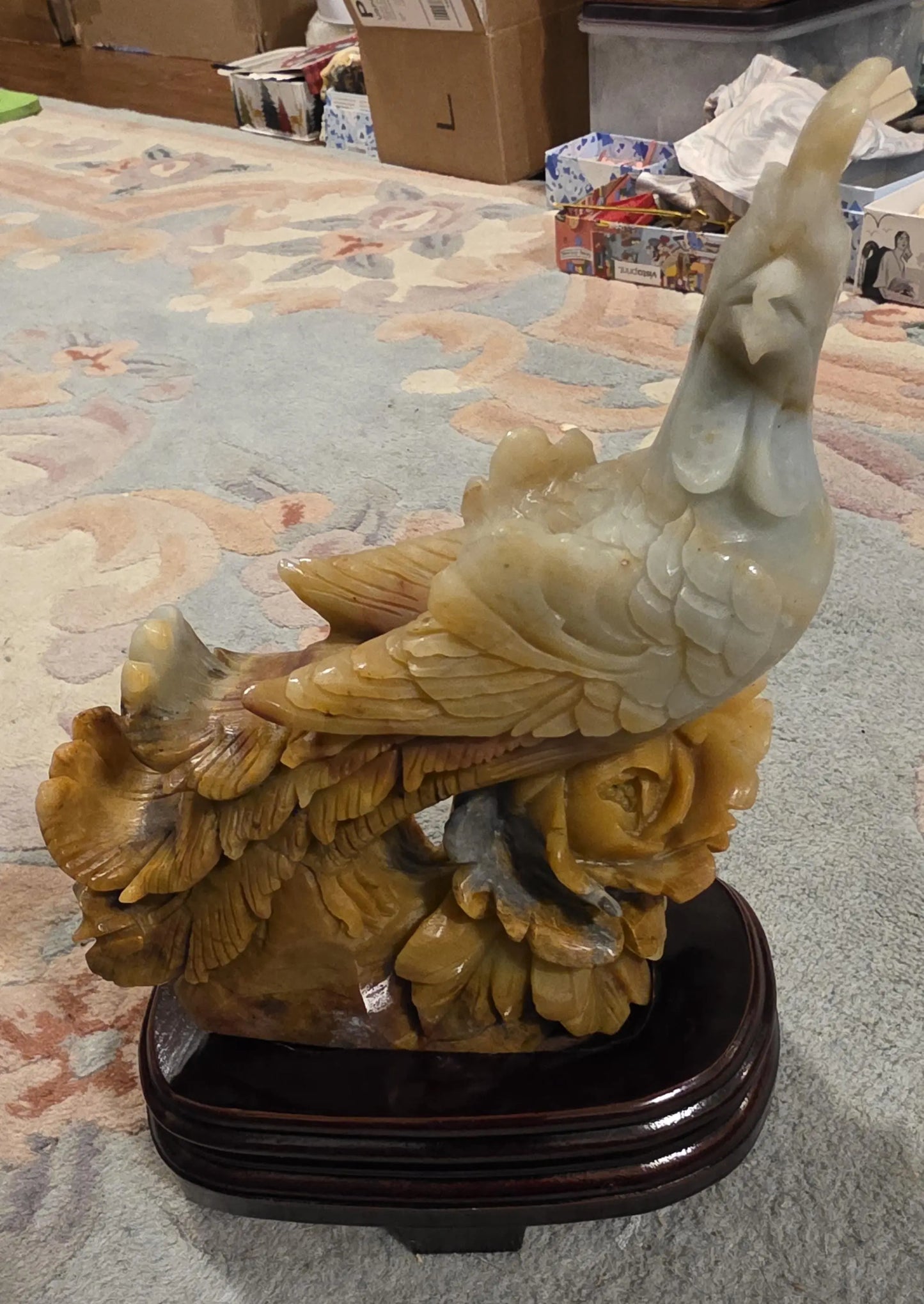Stone Phoenix Carved Statue, Caribbean Calcite, Rebirth, Renew,Mythical Creature Etsy