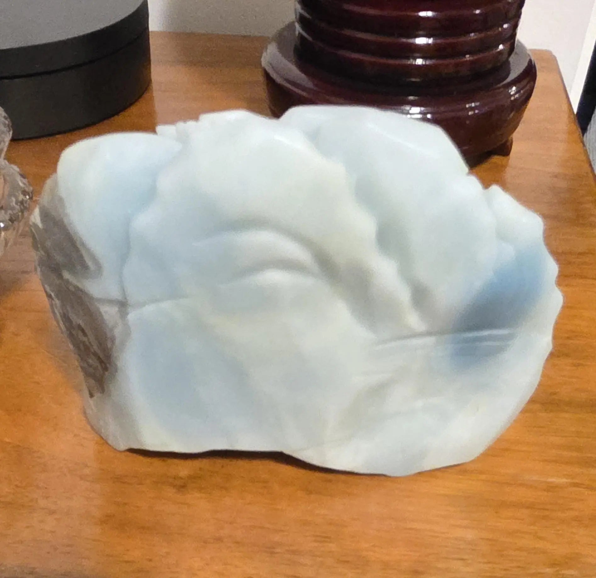 Blue Quartzite Oriental Art Piece, Metaphysical, Inner Harmony, Calm, Clarity, Third Eye Chakra Etsy