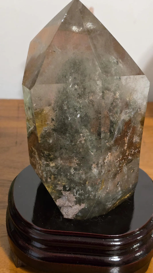 Massive Garden Quartz, Phantom Quartz, One of  kind quartz,Worldly Crystal,Custom Stand Etsy