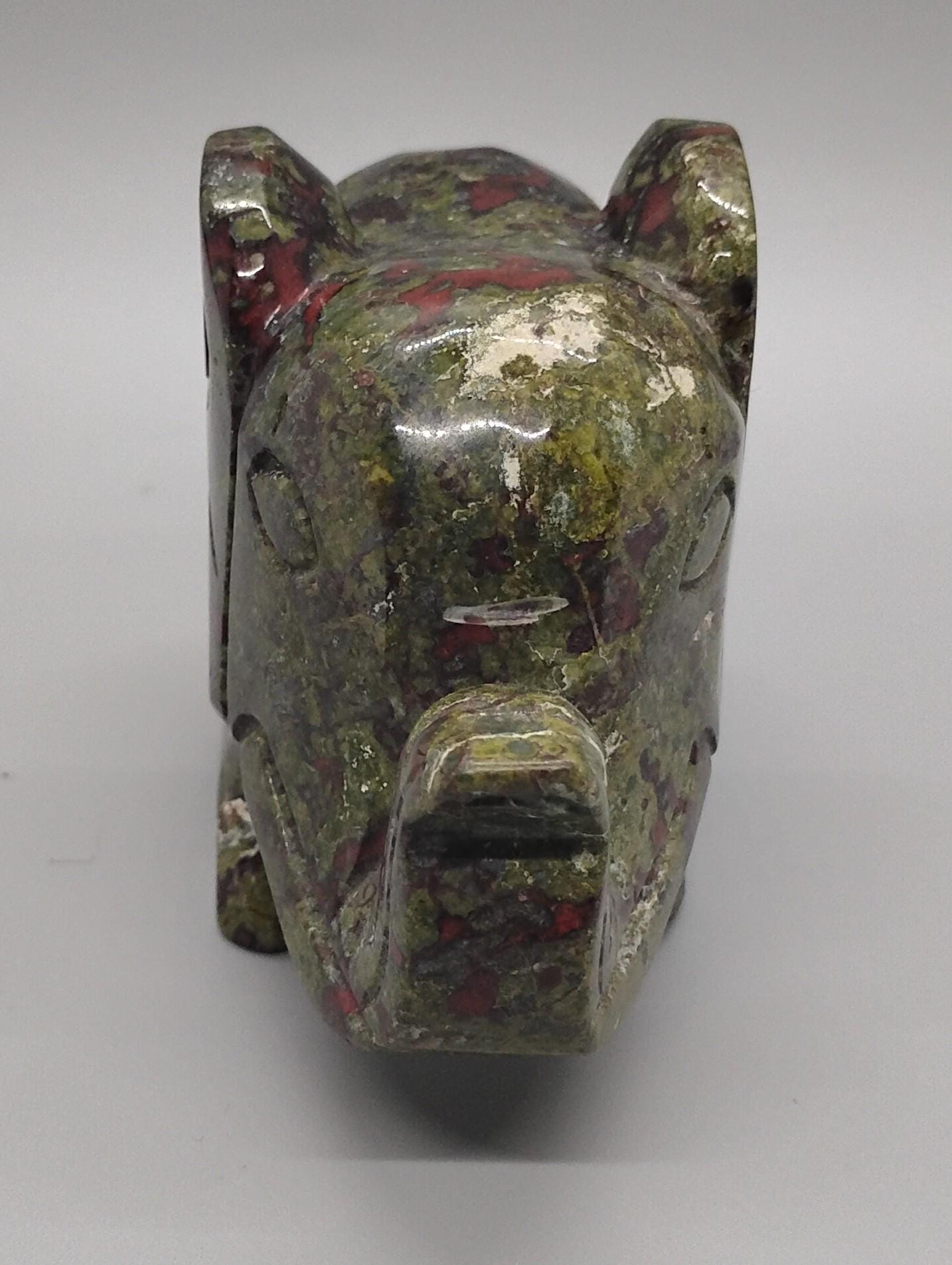 Dragons Blood Elephant Crystal Carving