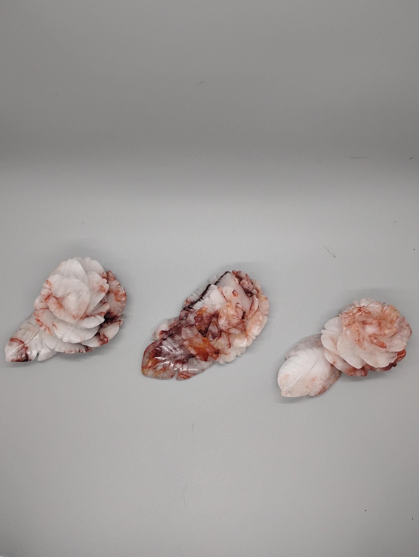 Natural Fire Quartz Roses