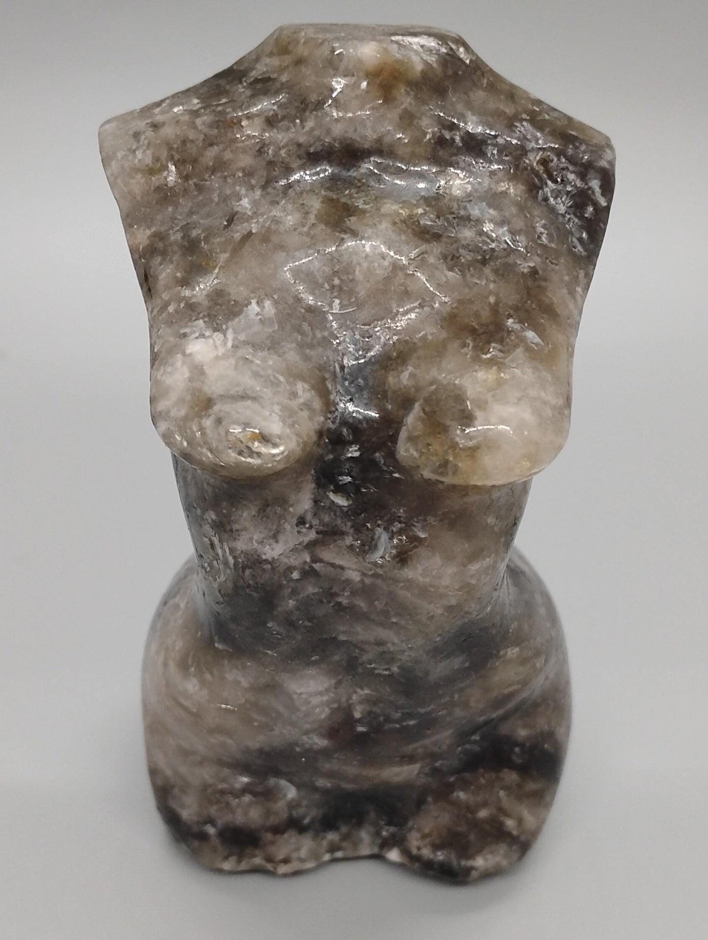 Green Tourmaline & Mica Lady Body Sculpture