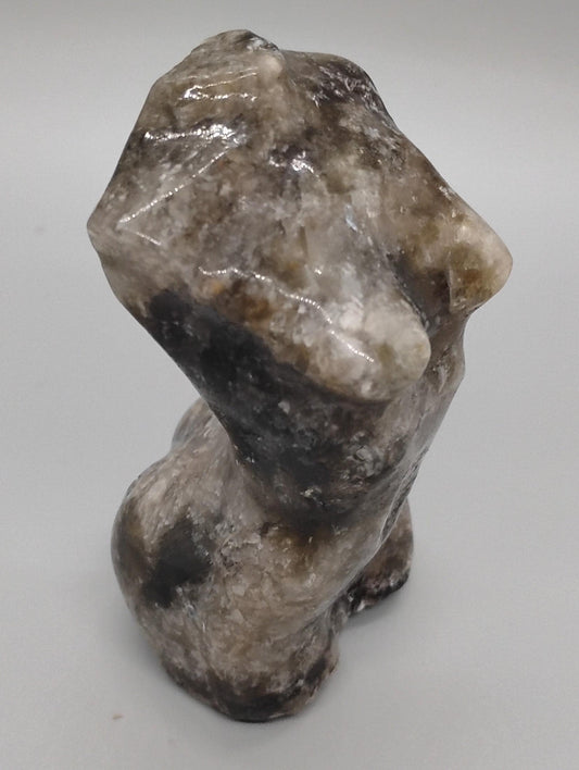 Green Tourmaline & Mica Lady Body Sculpture