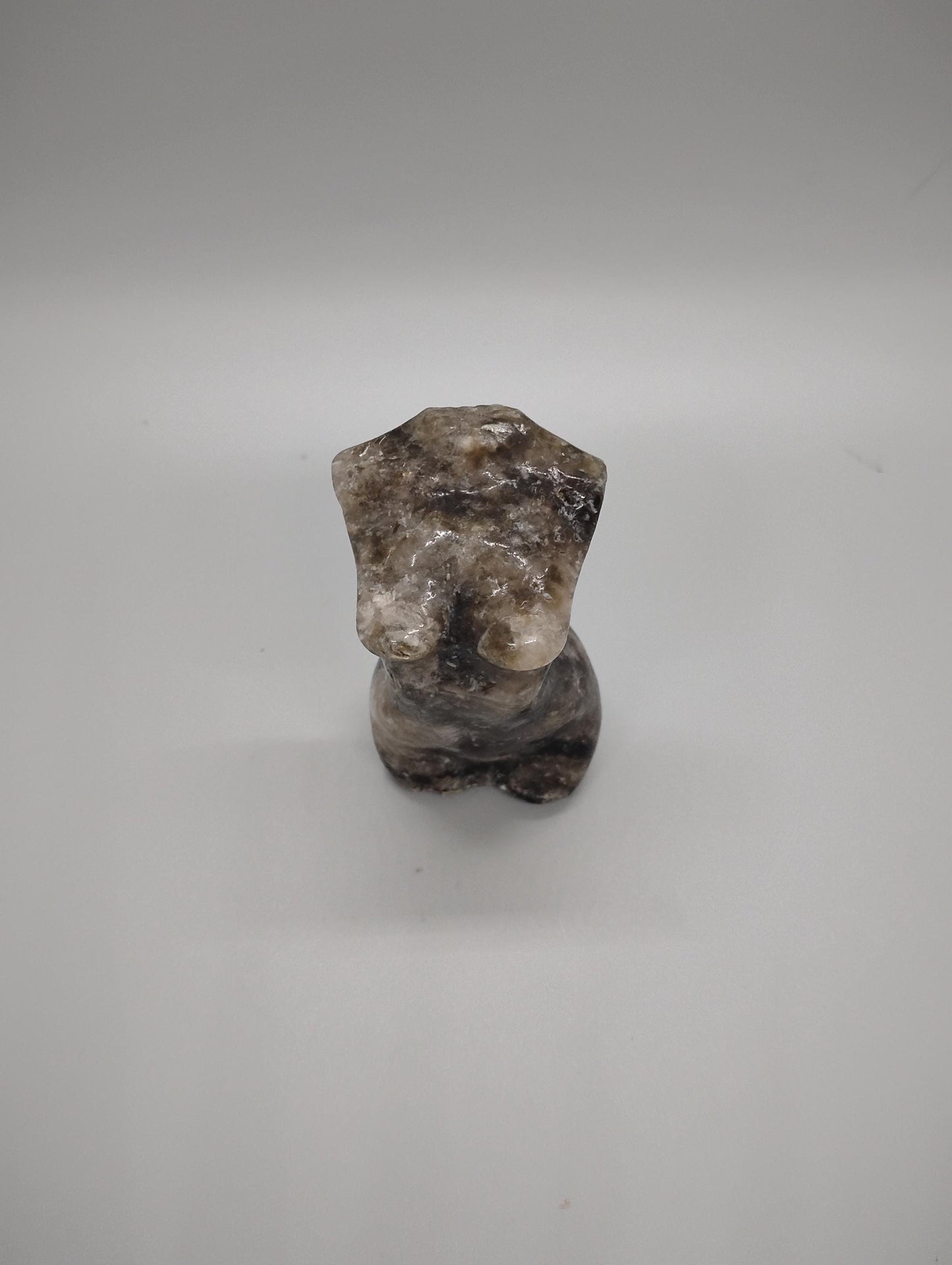 Green Tourmaline & Mica Lady Body Sculpture