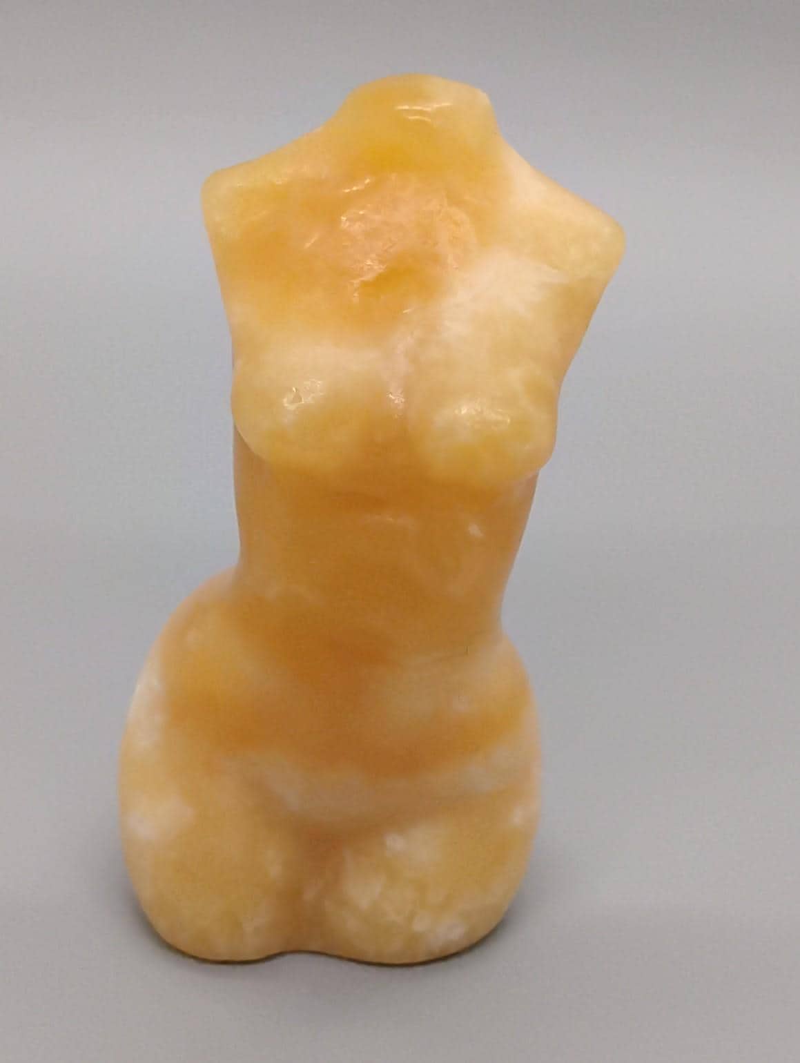 Yellow Calcite Lady Body Sculpture