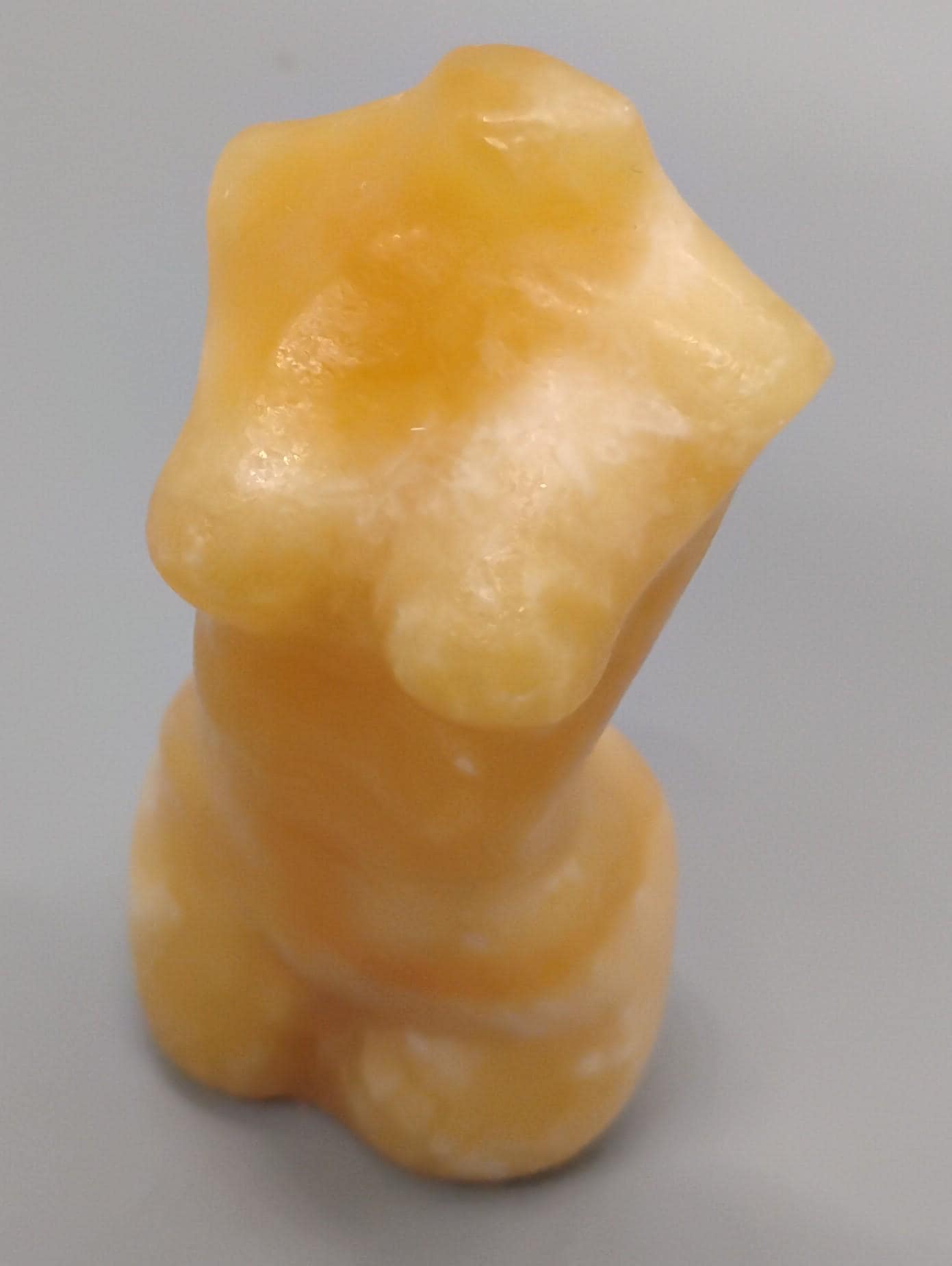 Yellow Calcite Lady Body Sculpture