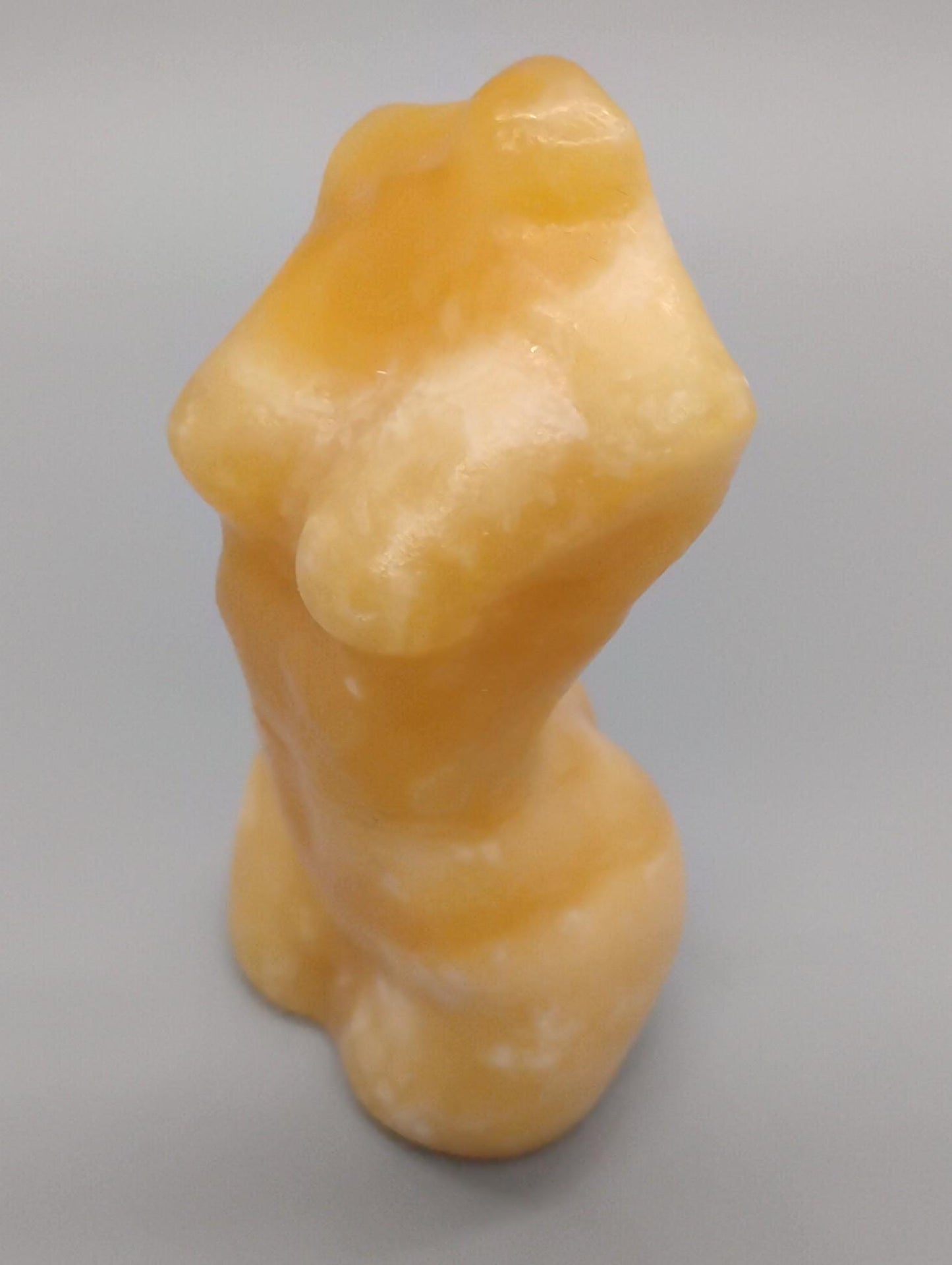 Yellow Calcite Lady Body Sculpture