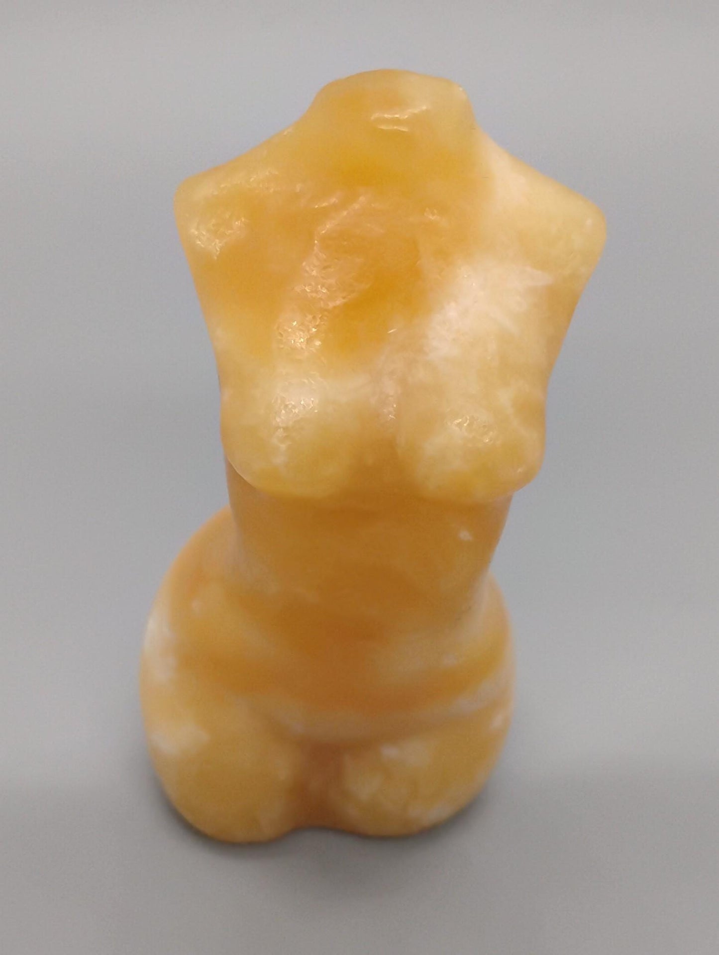 Yellow Calcite Lady Body Sculpture