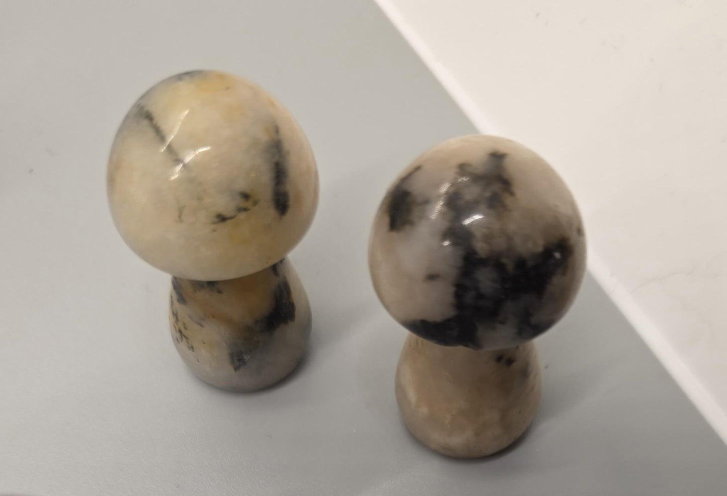 Carved Crystal Magic Mushrooms