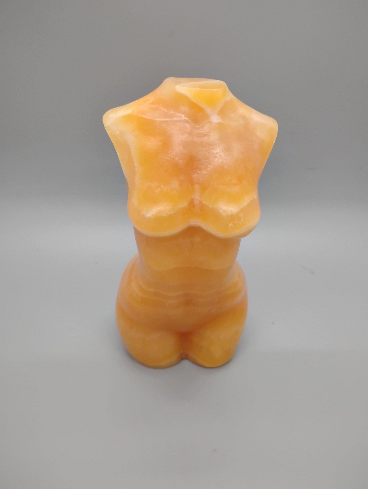 Yellow Calcite Lady Body Sculpture
